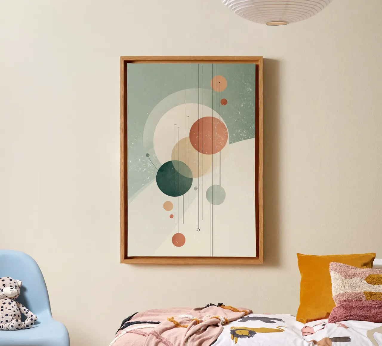 Winter Orbits canvas by Geometrica