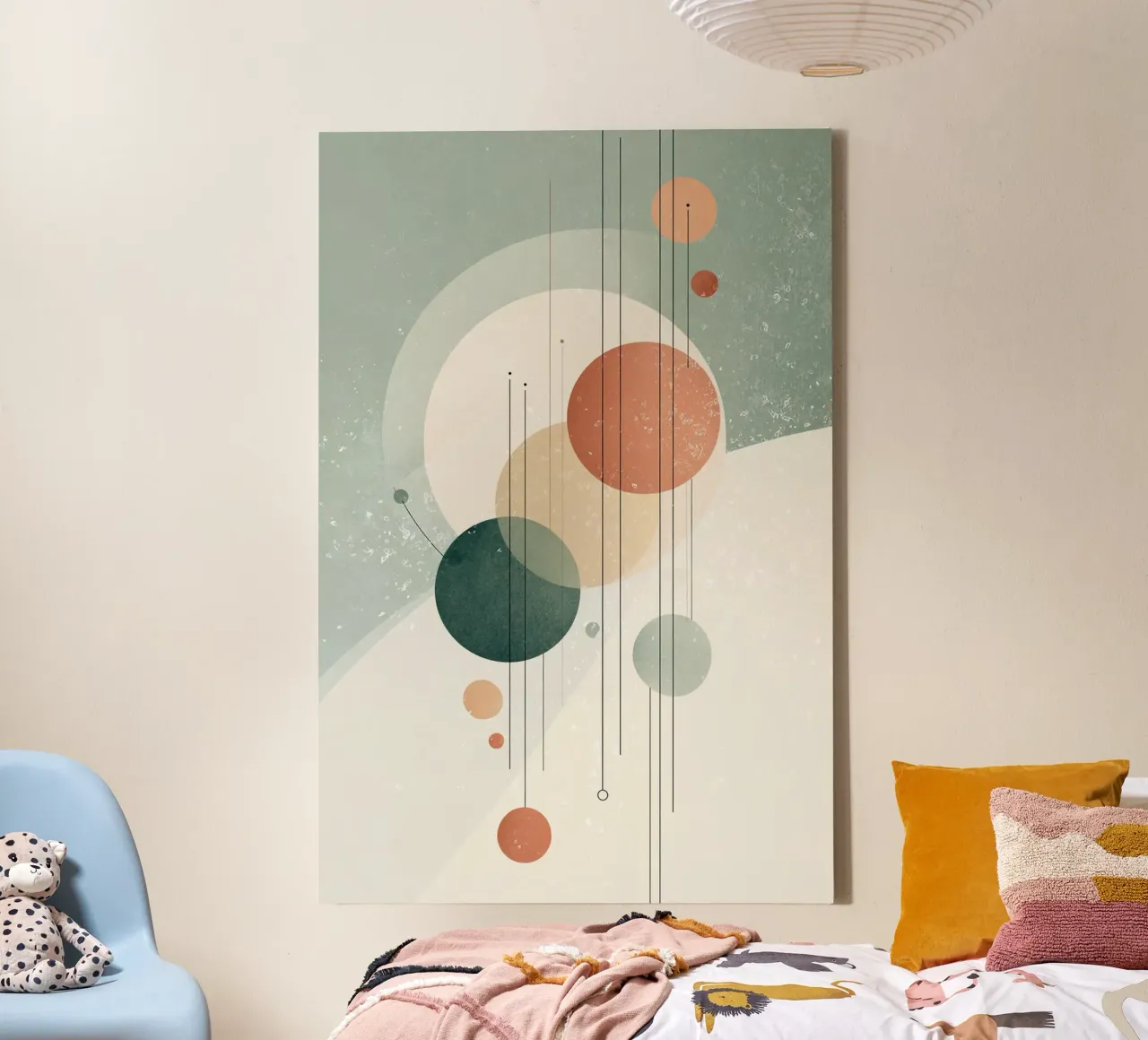 Winter Orbits canvas by Geometrica