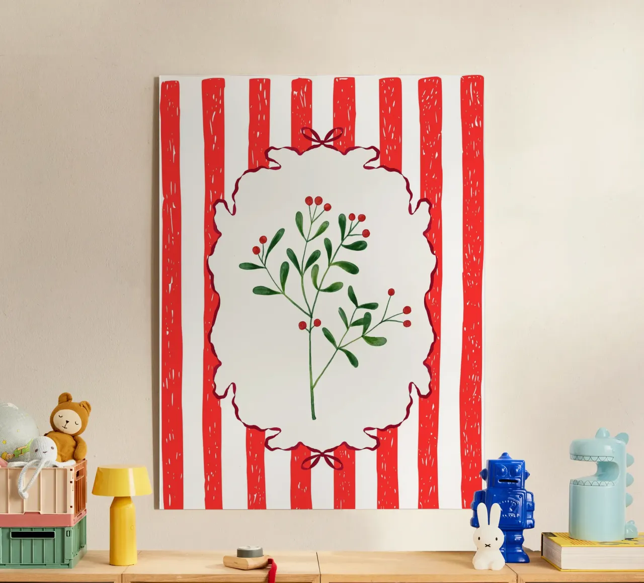 Mistletoe Stripe plexiglass da vintageshop