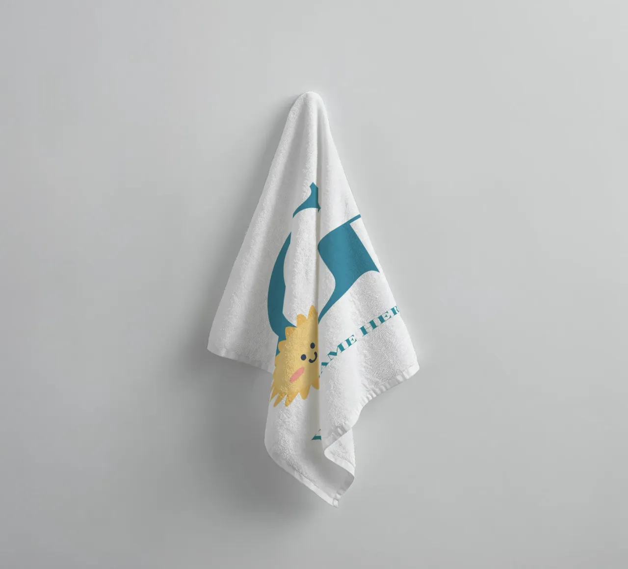 Letter G, Personalized Name Print, Personalized initial towel by The Custom Letter