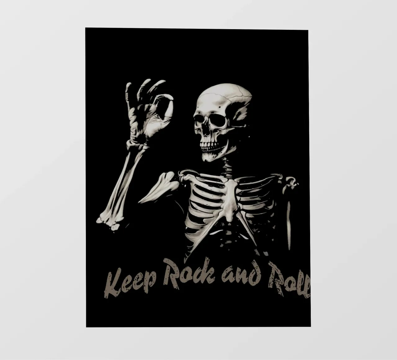 Keep Rock and Roll OK lámina retroiluminada de Gunawan Rb