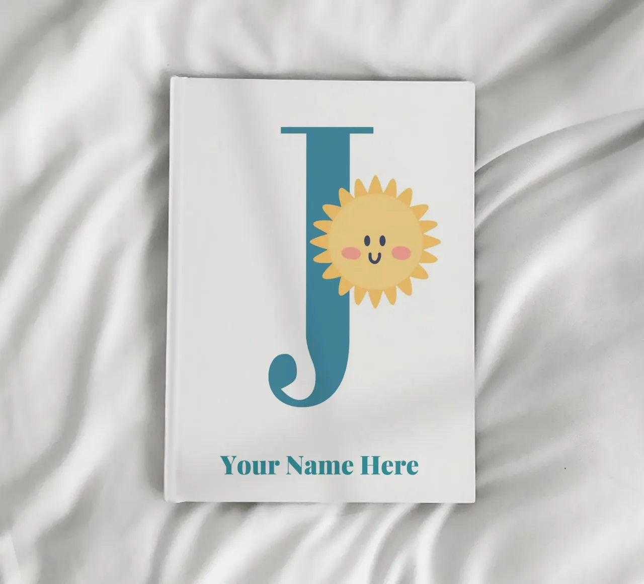 Letter J, Personalized Name Print, Personalized initial notebook by The Custom Letter