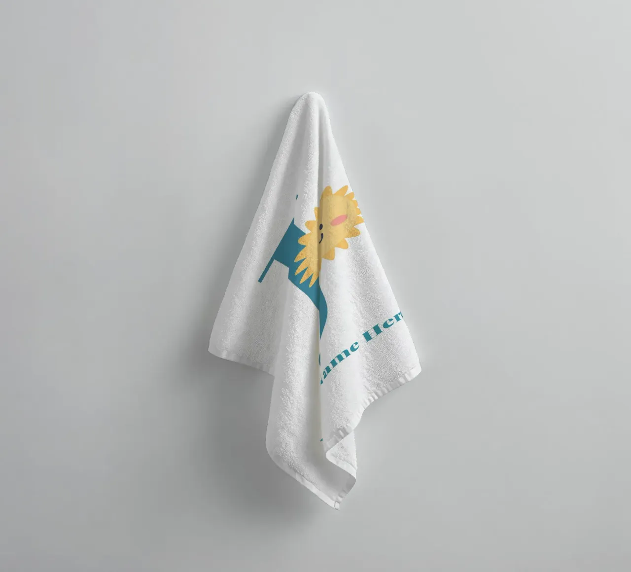 Letter J, Personalized Name Print, Personalized initial towel by The Custom Letter