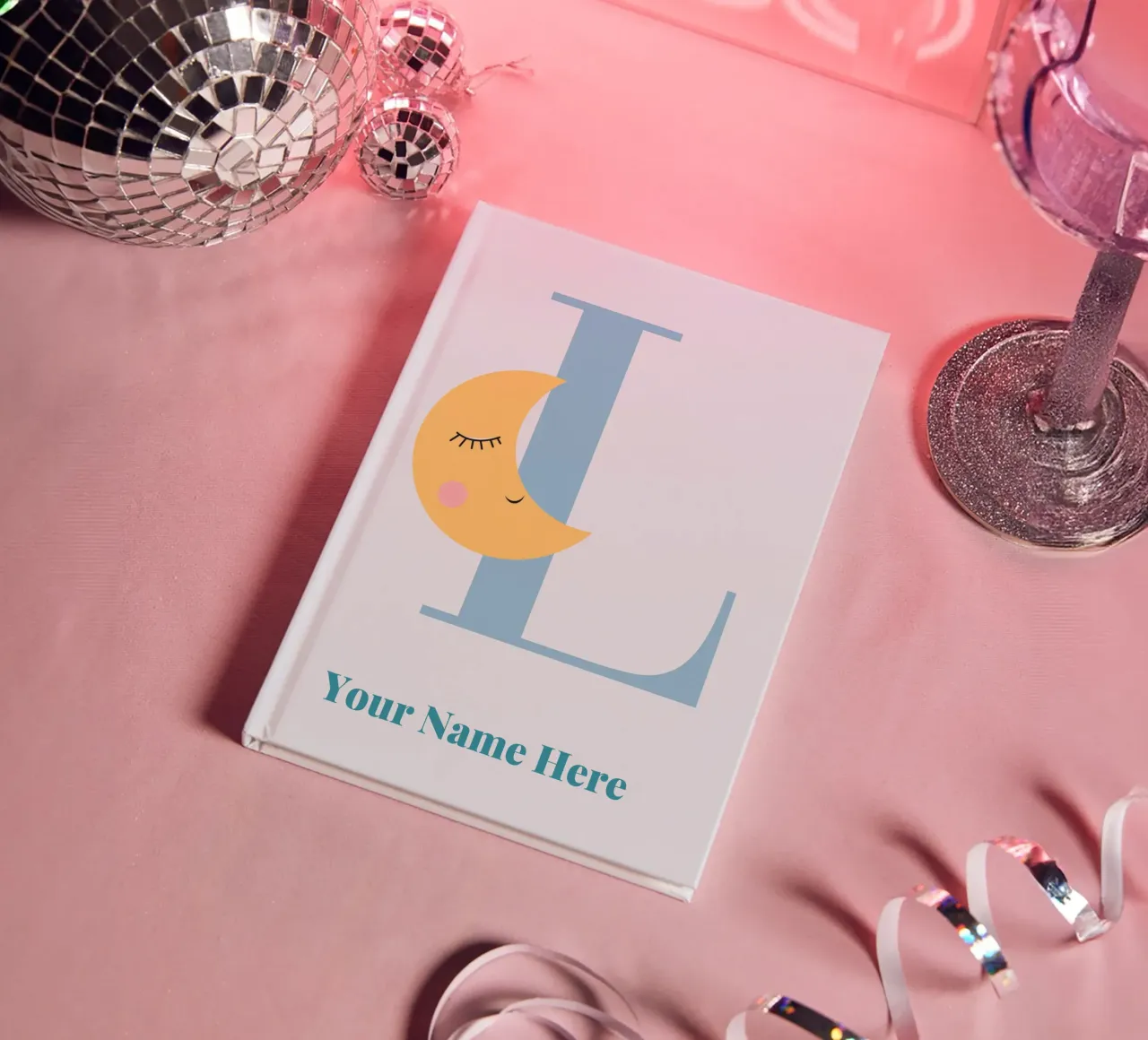 Letter L, Personalized Name Print, Personalized initial notebook by The Custom Letter