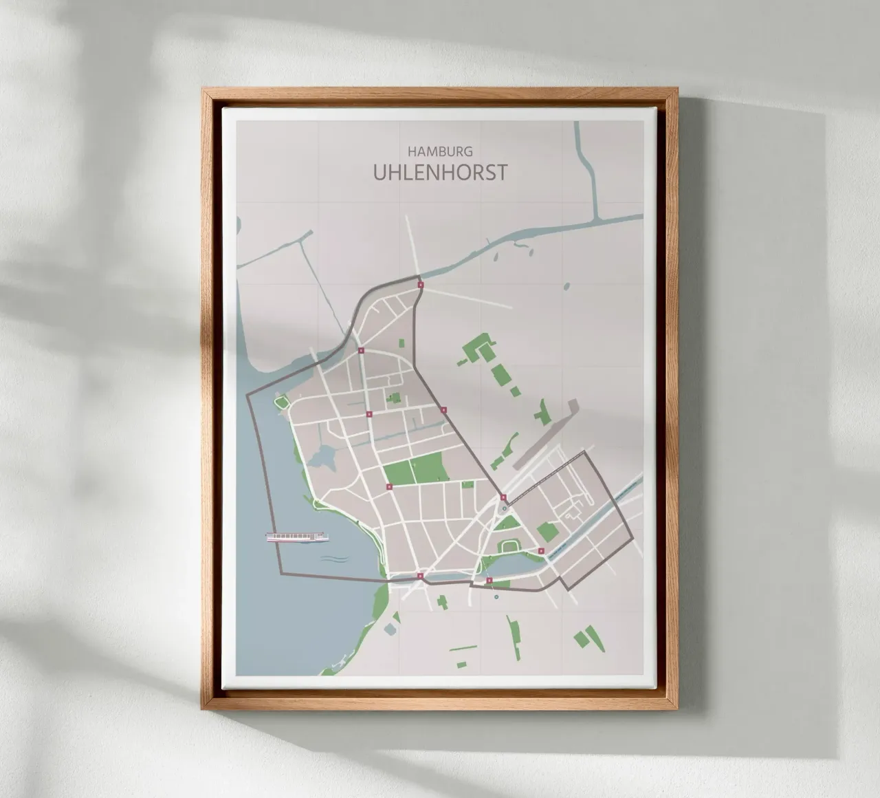 Amburgo Uhlenhorst tela con Cornice a cassetta da janamossmann