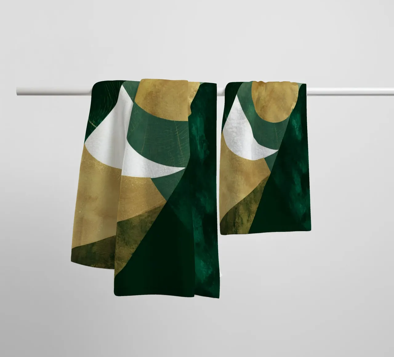 Golden Eclipse Geometry asciugamano da bagno da Colormenta