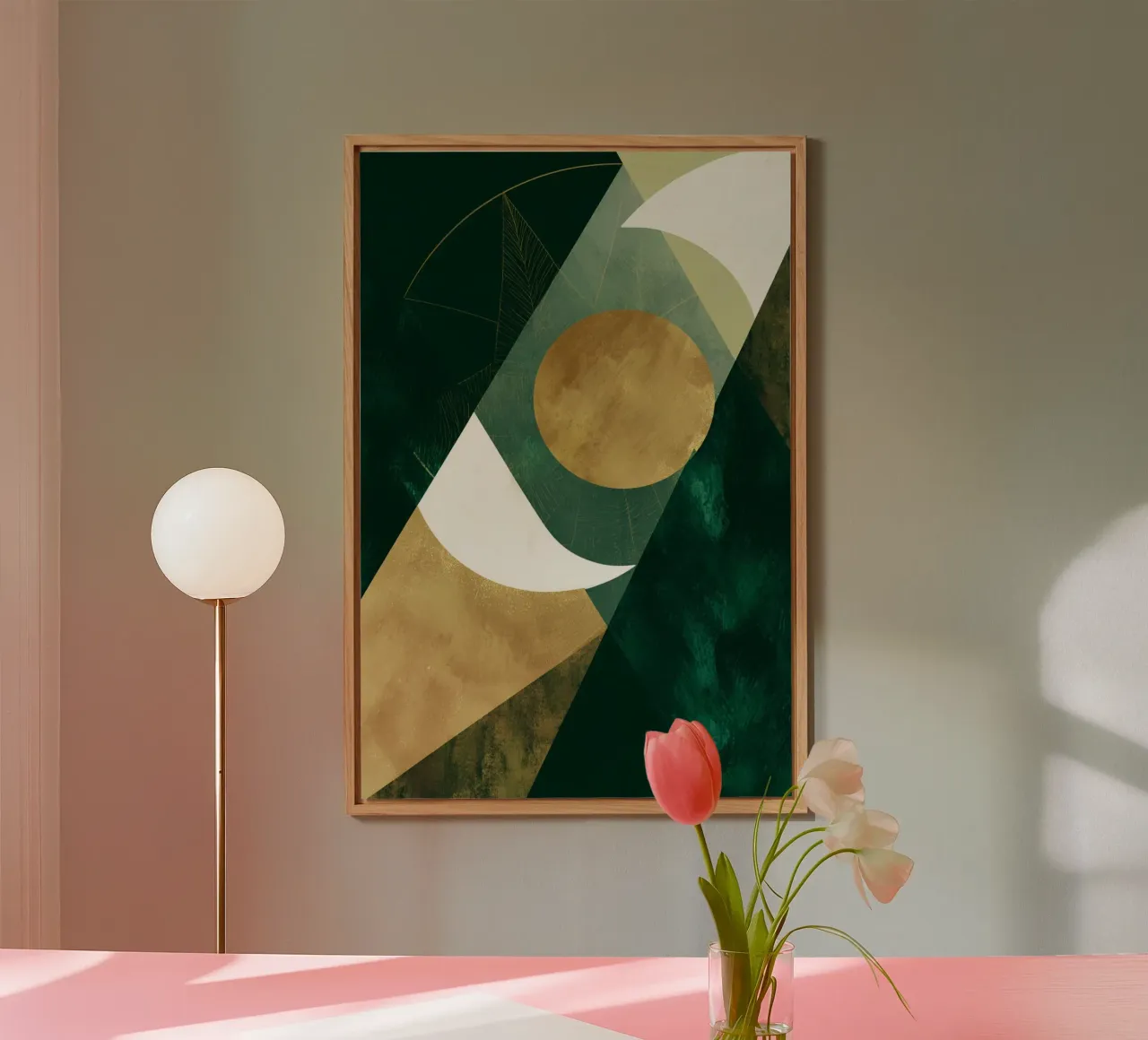 Golden Eclipse Geometry alluminio dibond da Colormenta