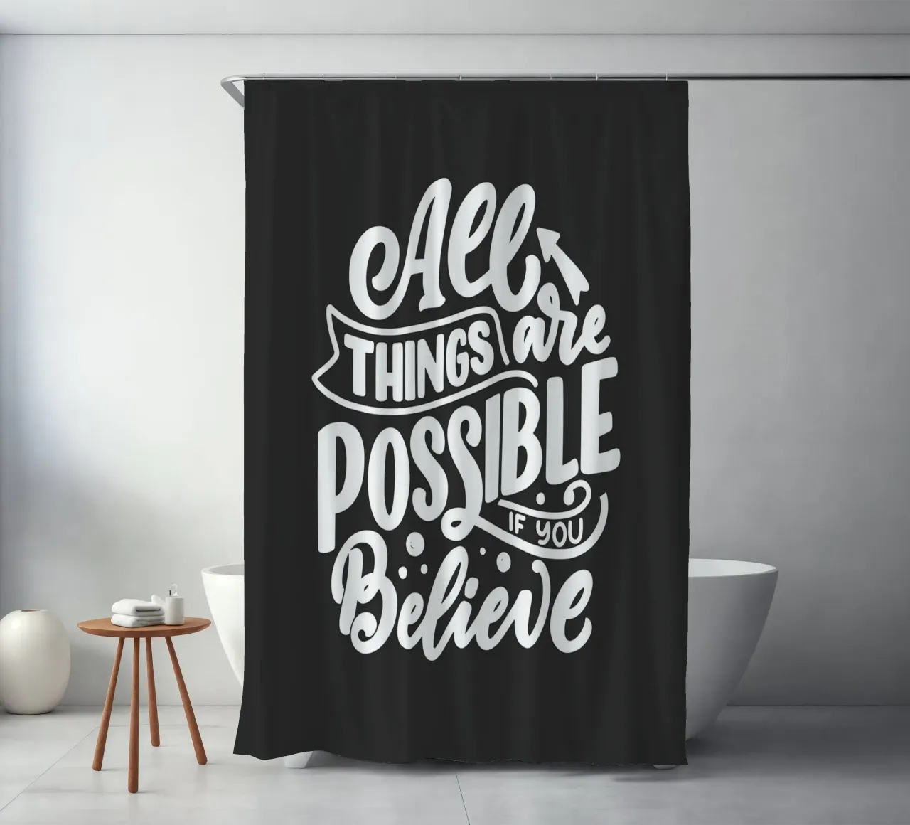 ALL THINGS ARE POSSIBLE tenda da doccia da ARTEVO