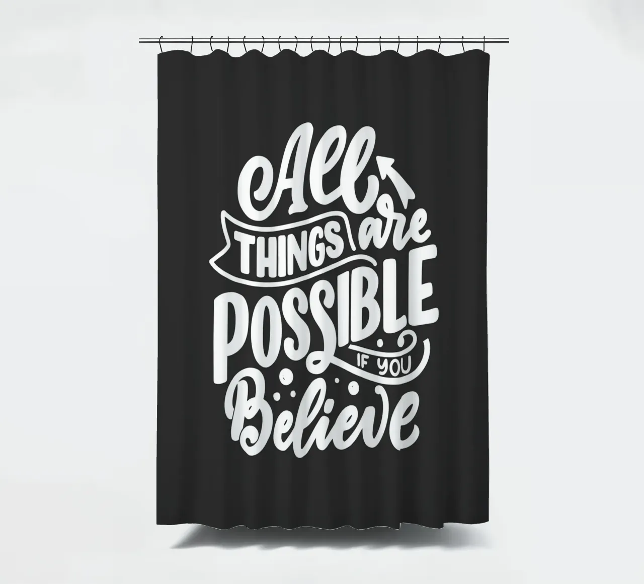 ALL THINGS ARE POSSIBLE tenda da doccia da ARTEVO