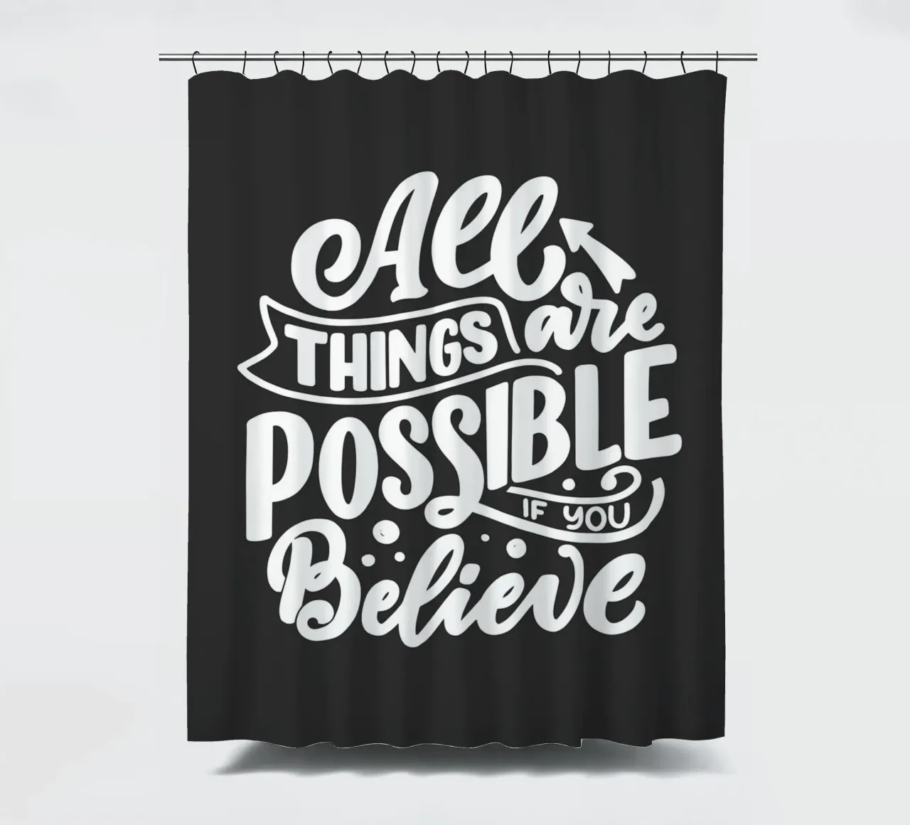 ALL THINGS ARE POSSIBLE tenda da doccia da ARTEVO