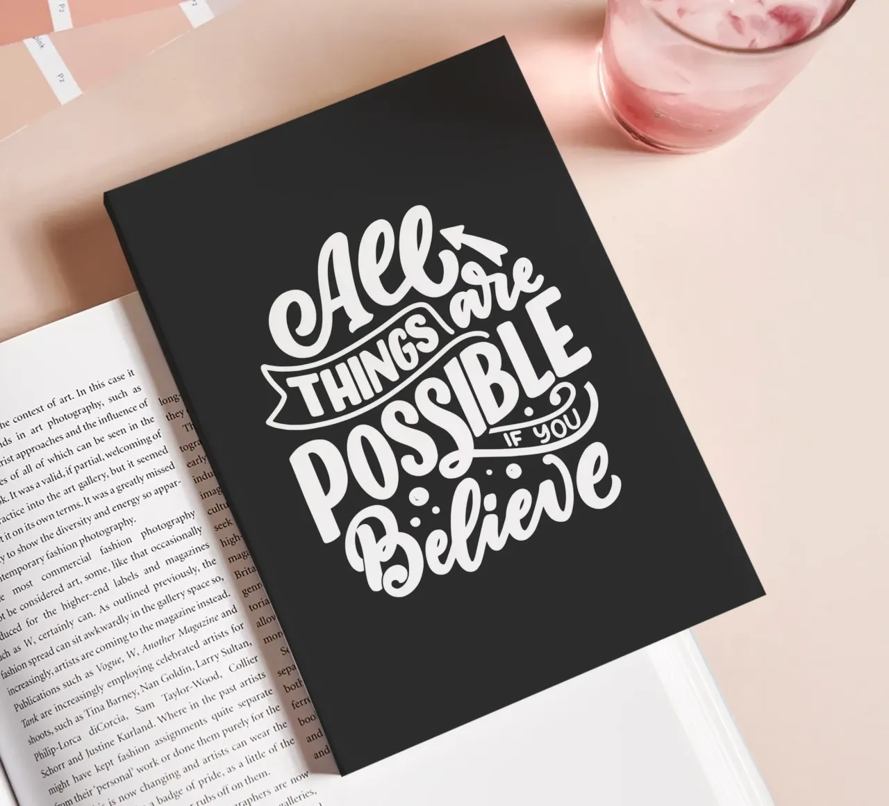 ALL THINGS ARE POSSIBLE notebook by ARTEVO
