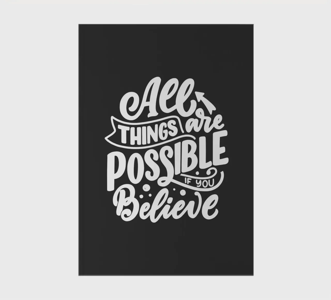ALL THINGS ARE POSSIBLE notebook by ARTEVO