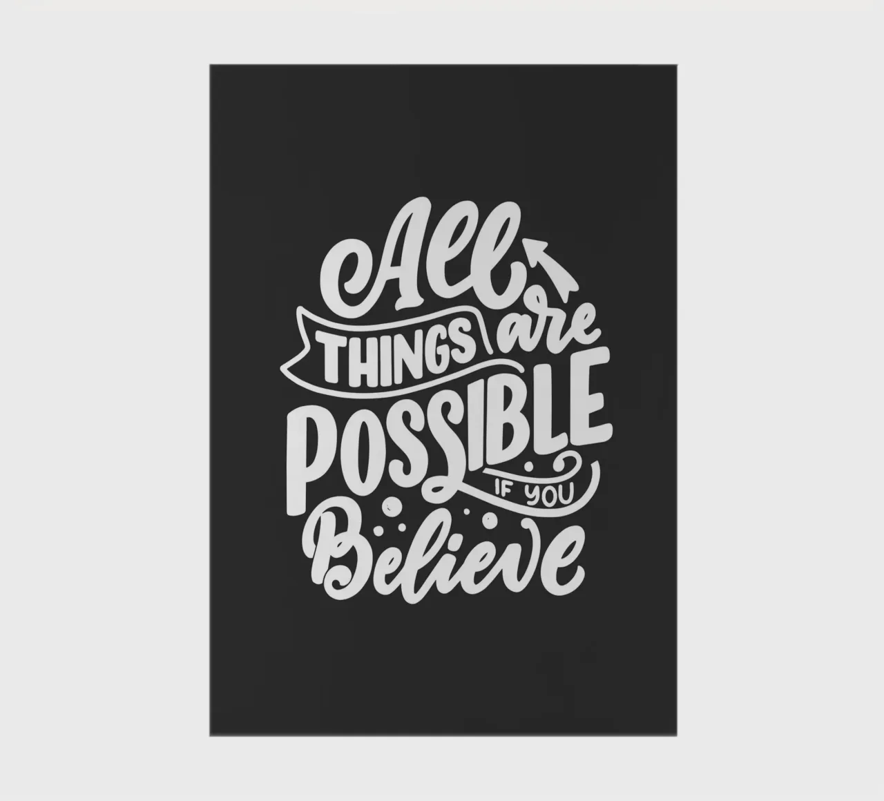 ALL THINGS ARE POSSIBLE notebook by ARTEVO