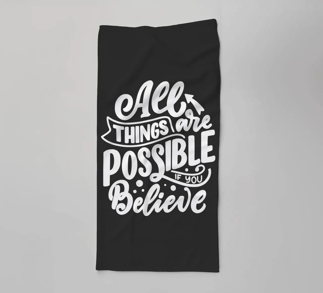 ALL THINGS ARE POSSIBLE towel by ARTEVO