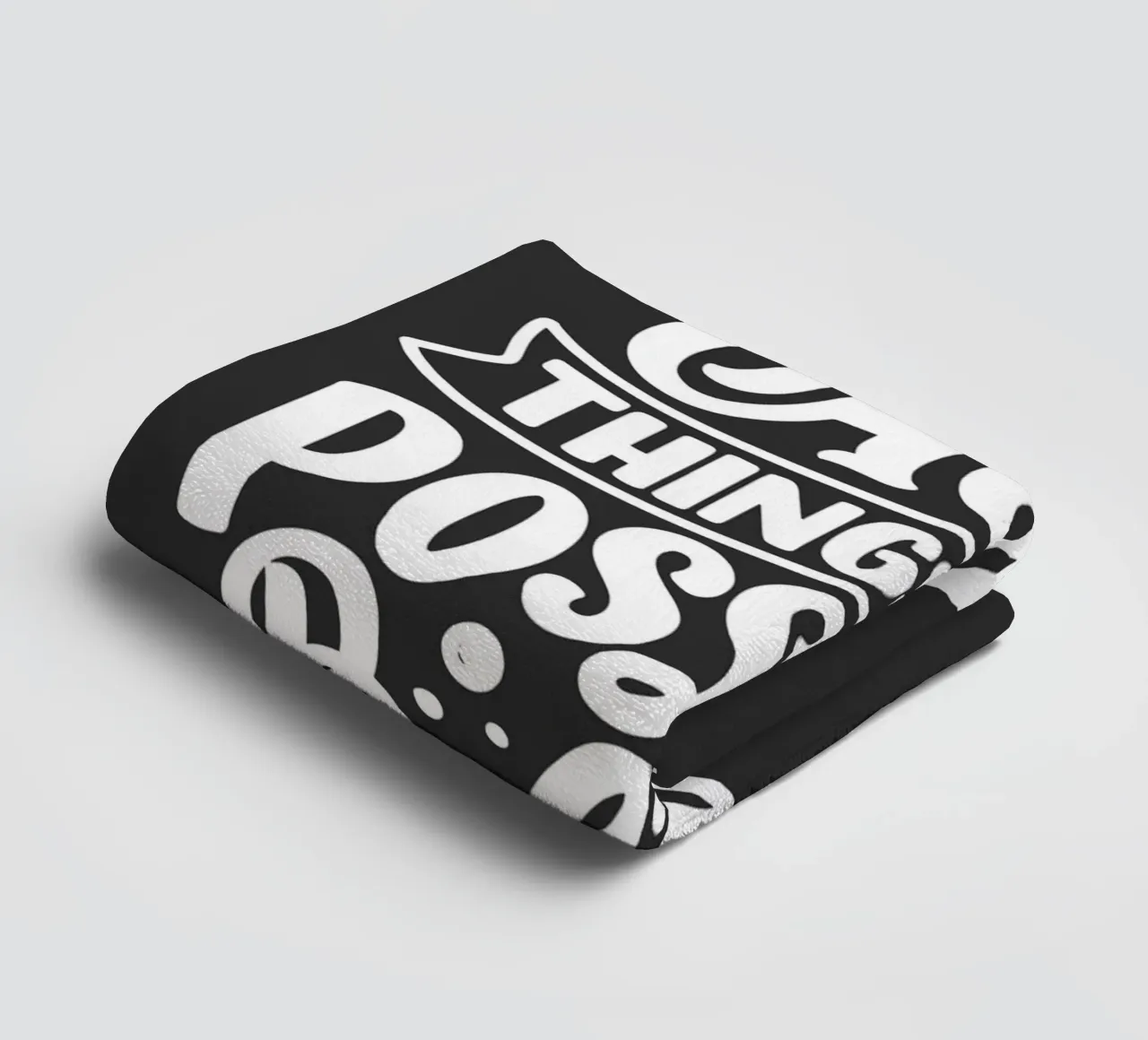 ALL THINGS ARE POSSIBLE towel by ARTEVO
