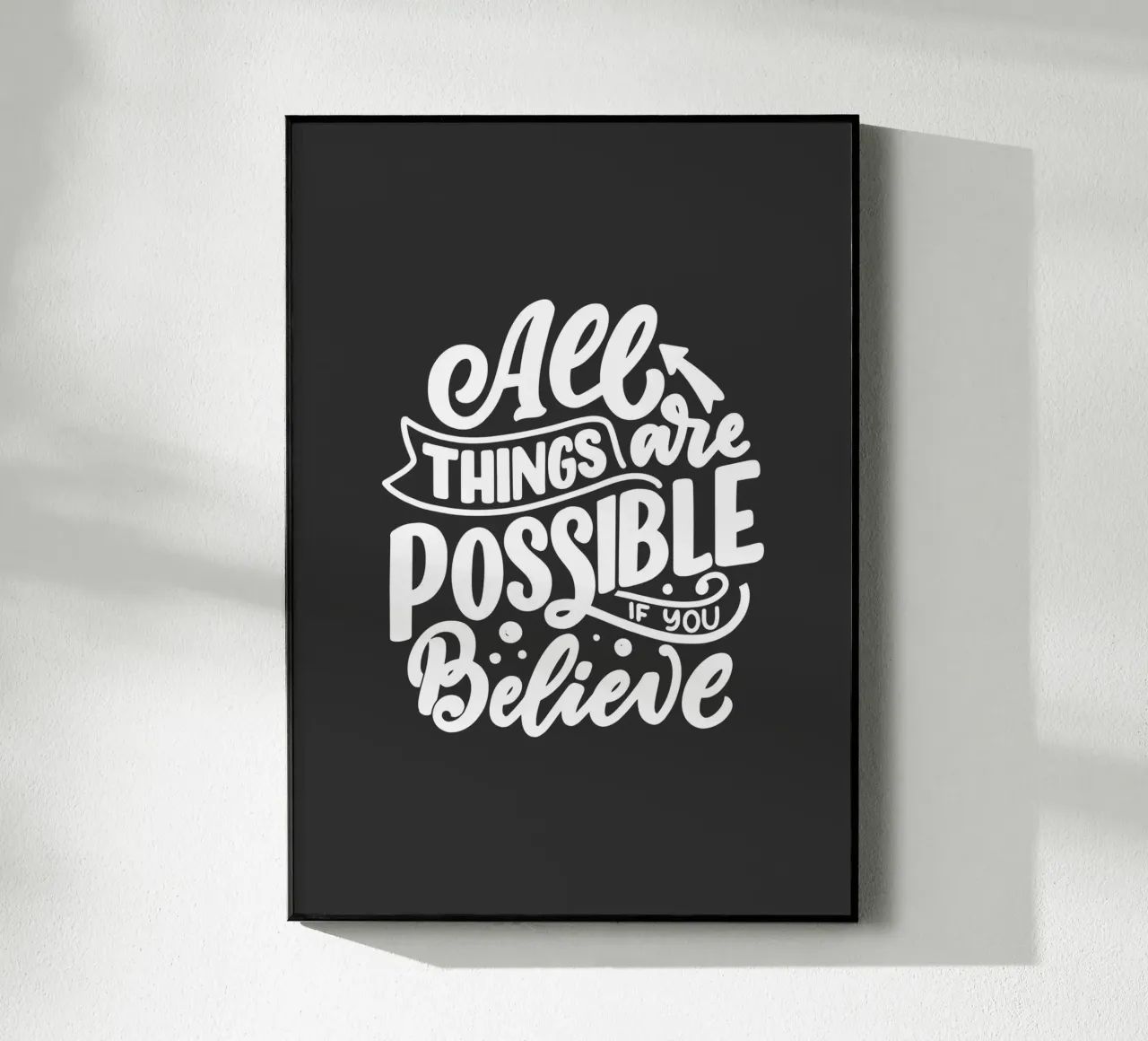 ALL THINGS ARE POSSIBLE plexiglass da ARTEVO