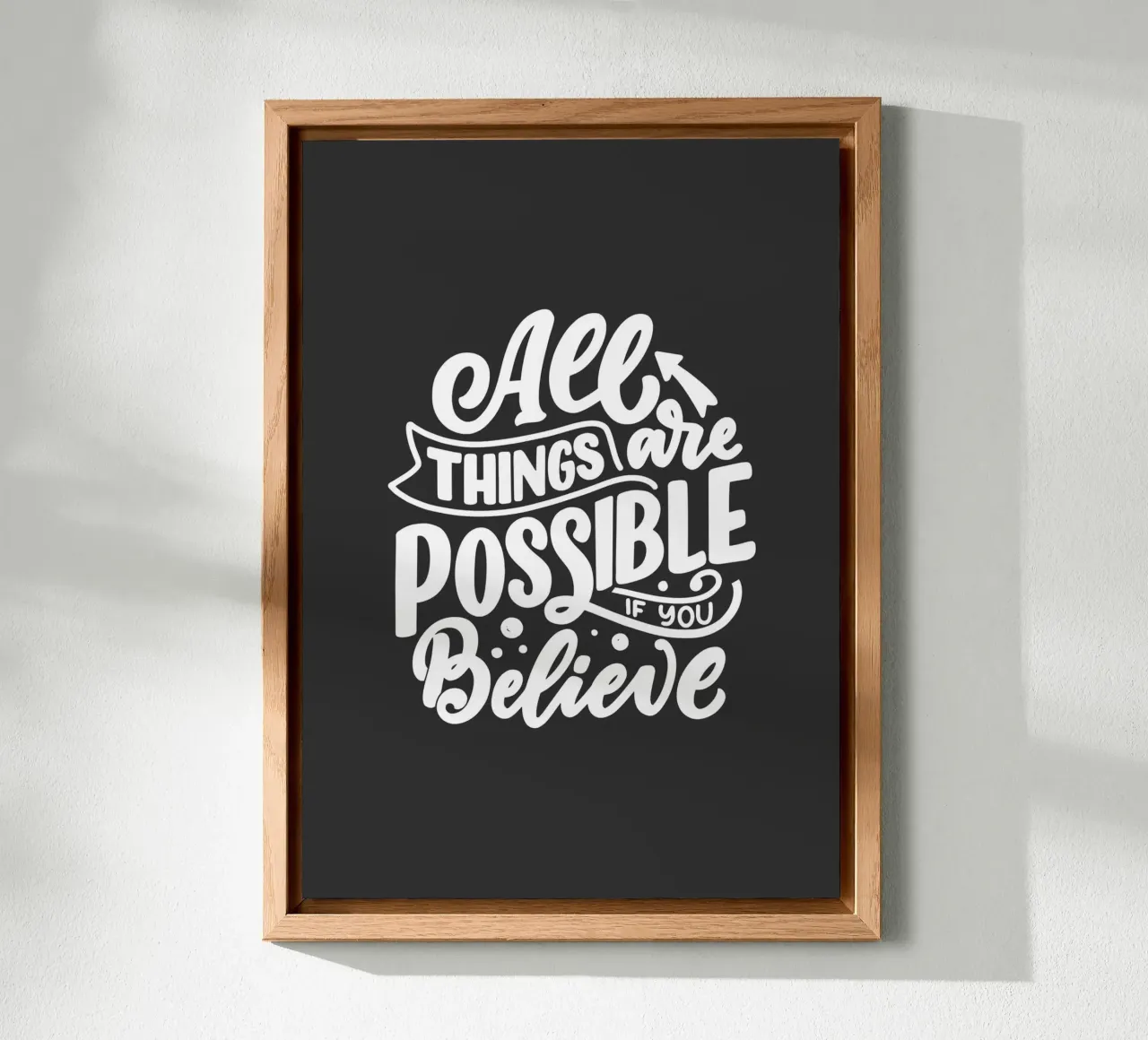 ALL THINGS ARE POSSIBLE alluminio dibond da ARTEVO