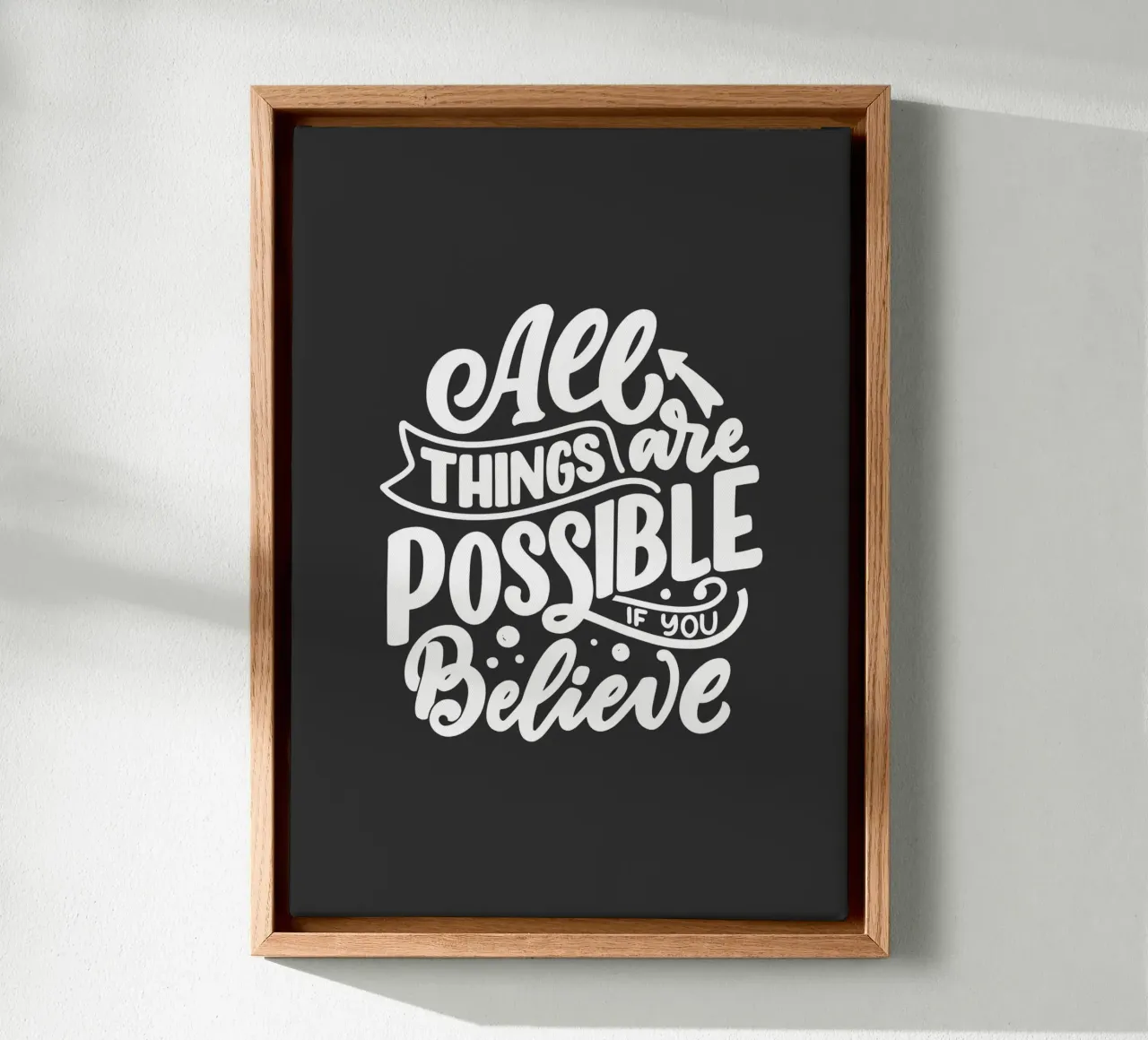 ALL THINGS ARE POSSIBLE tela da ARTEVO