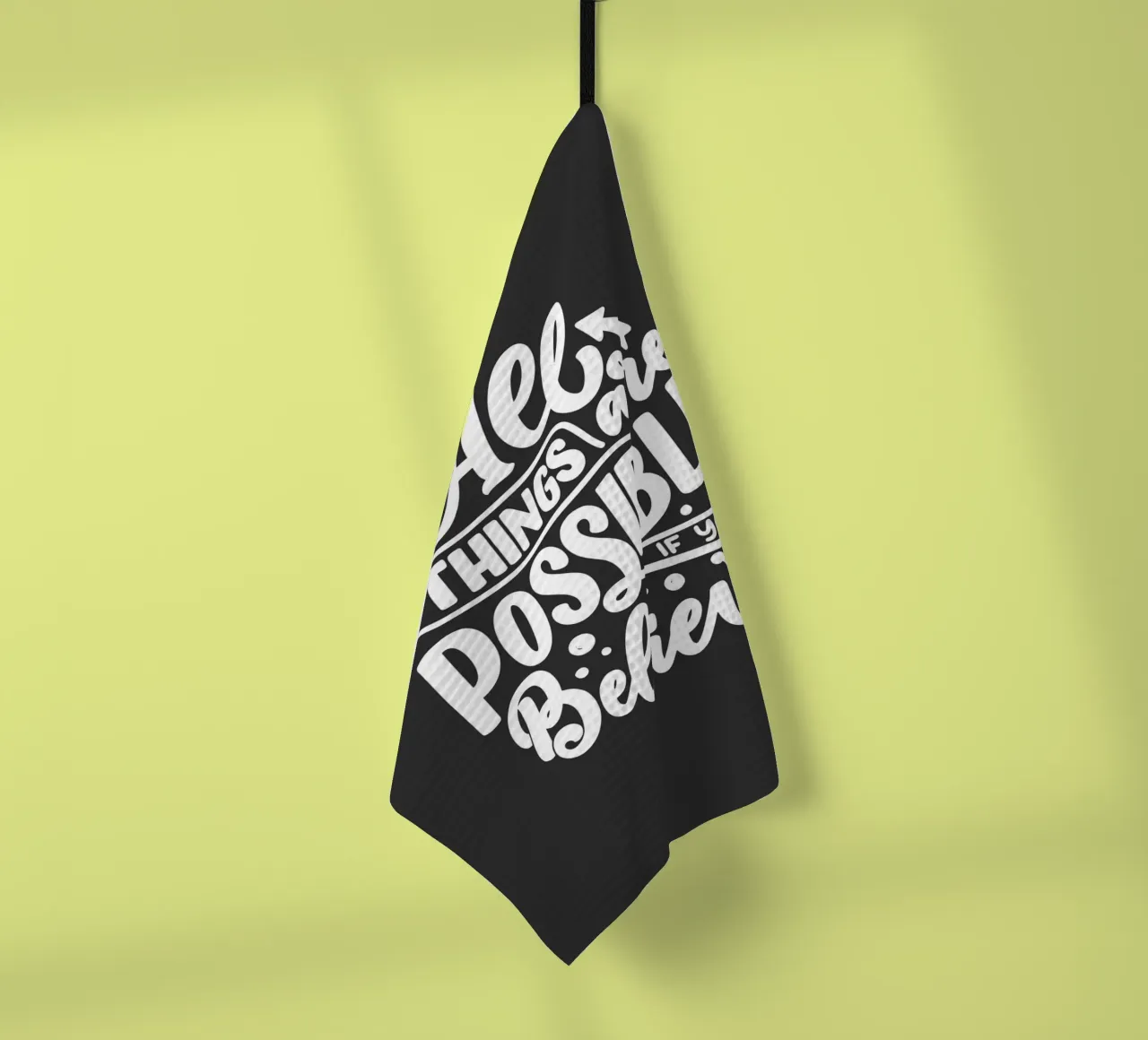 ALL THINGS ARE POSSIBLE canovaccio da cucina da ARTEVO