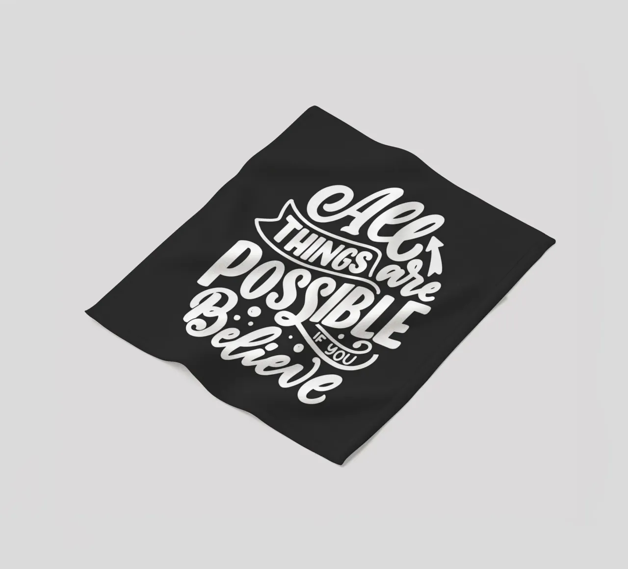 ALL THINGS ARE POSSIBLE coperta in pile da ARTEVO