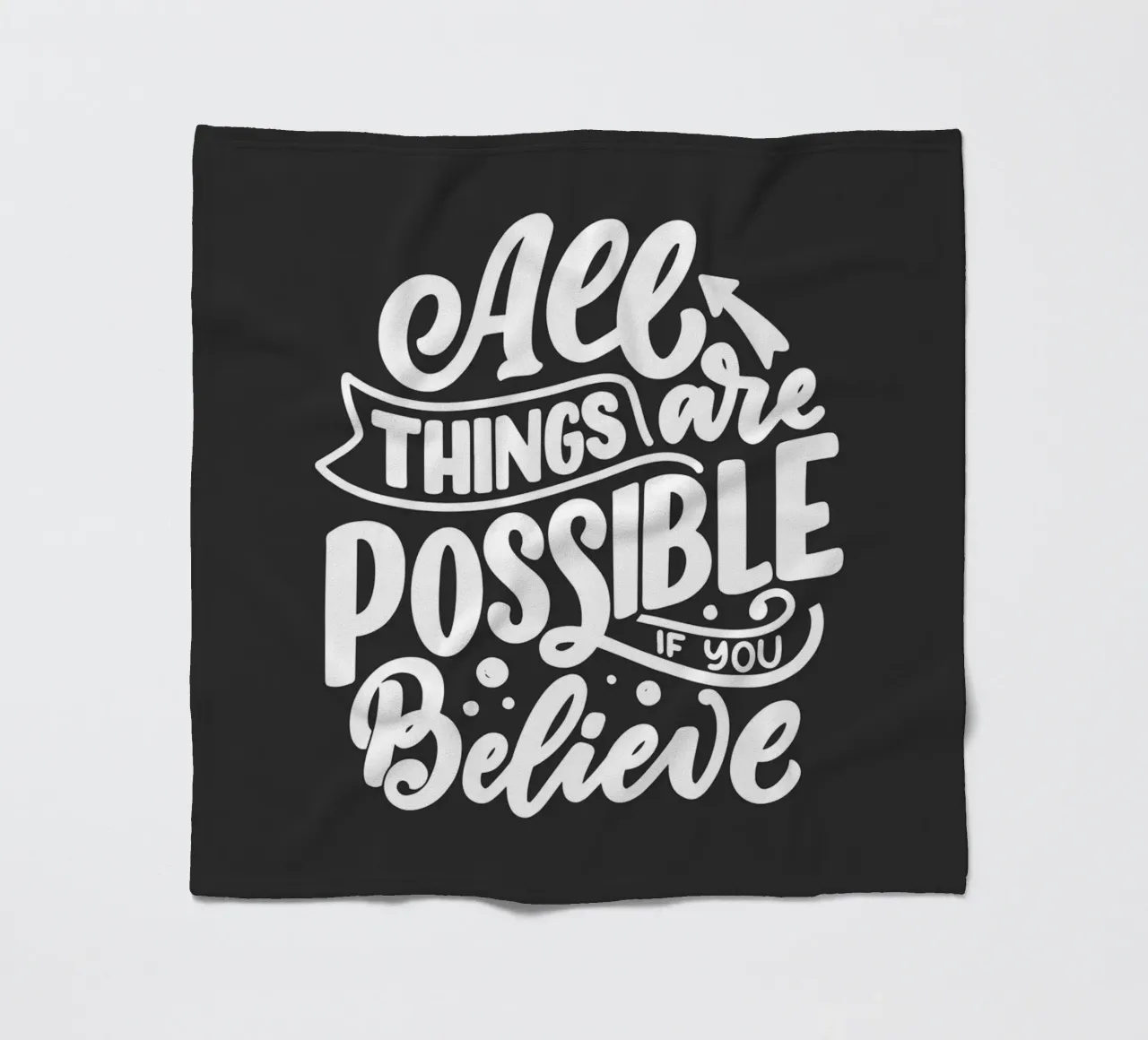 ALL THINGS ARE POSSIBLE coperta in pile da ARTEVO