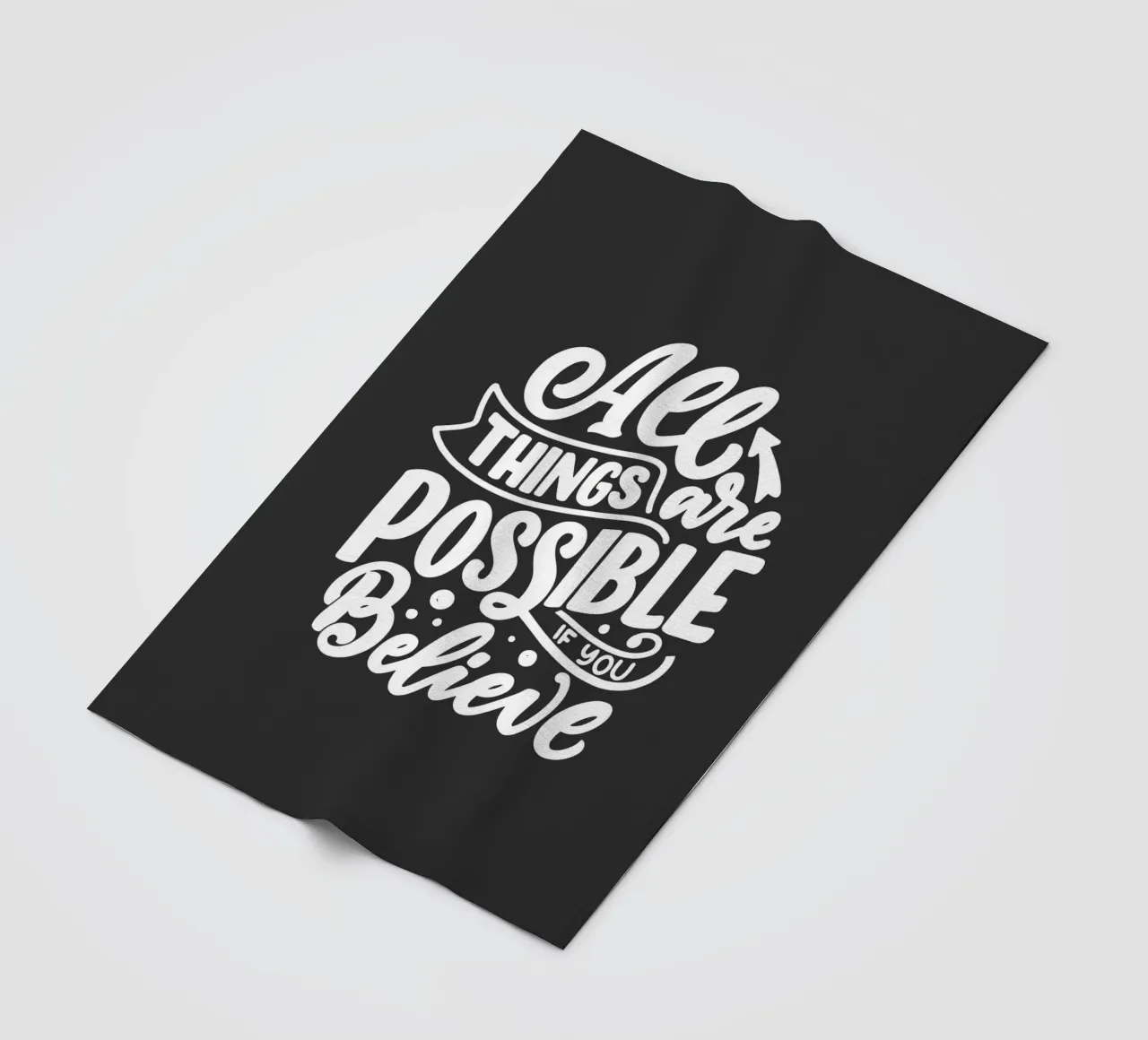 ALL THINGS ARE POSSIBLE coperta in pile da ARTEVO