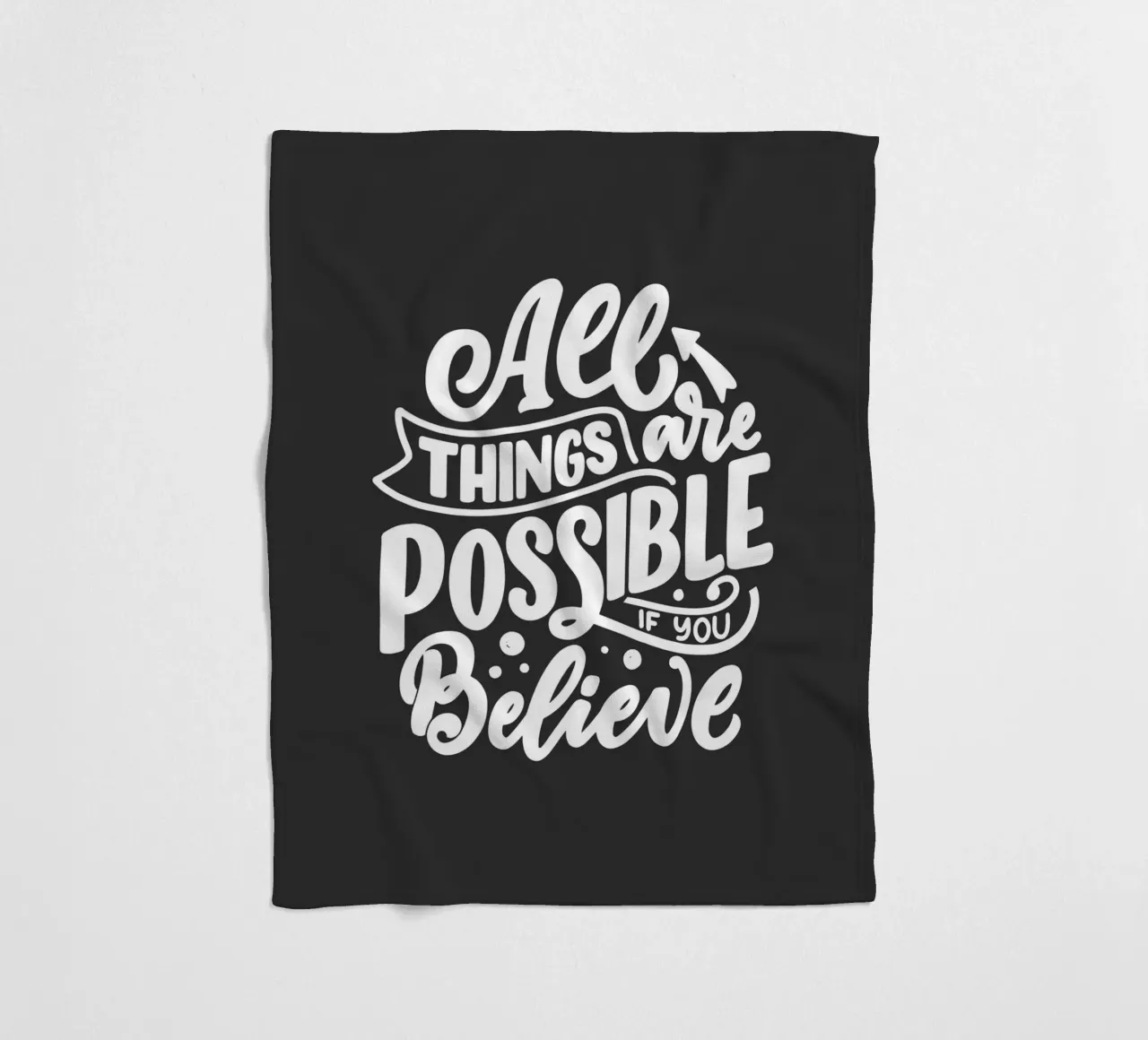 ALL THINGS ARE POSSIBLE coperta in pile da ARTEVO