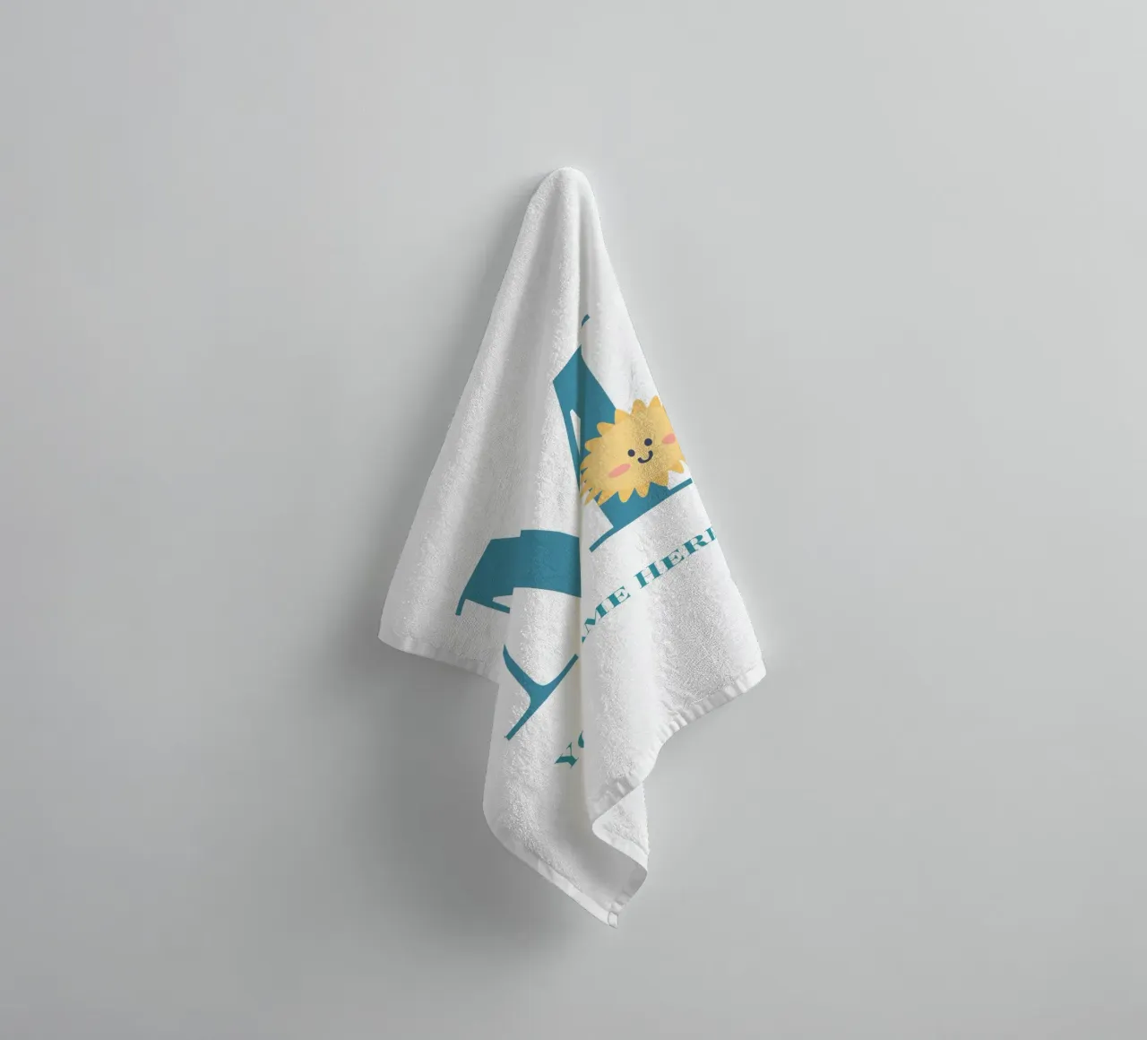 Letter M, Personalized Name Print, Personalized initial towel by The Custom Letter