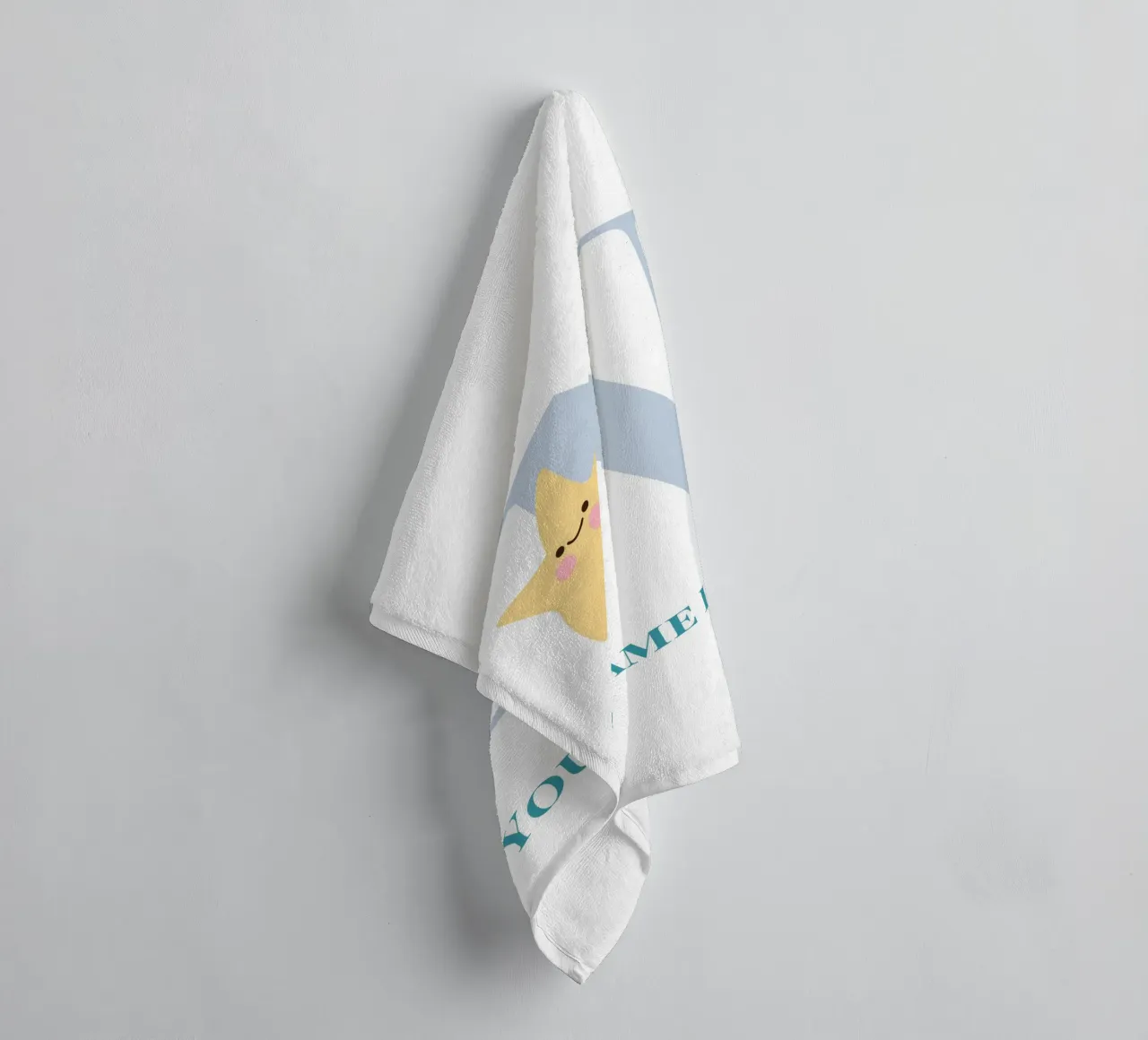 Letter N, Personalized Name Print, Personalized initial towel by The Custom Letter