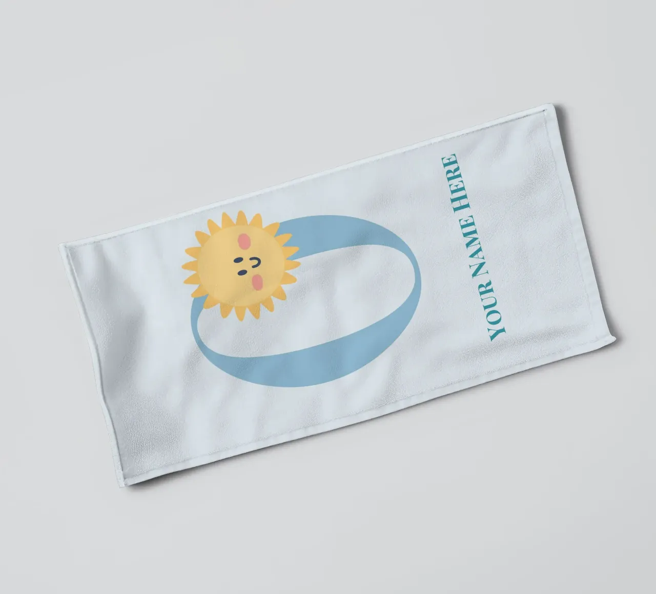 Letter O, Personalized Name Print, Personalized initial towel by The Custom Letter