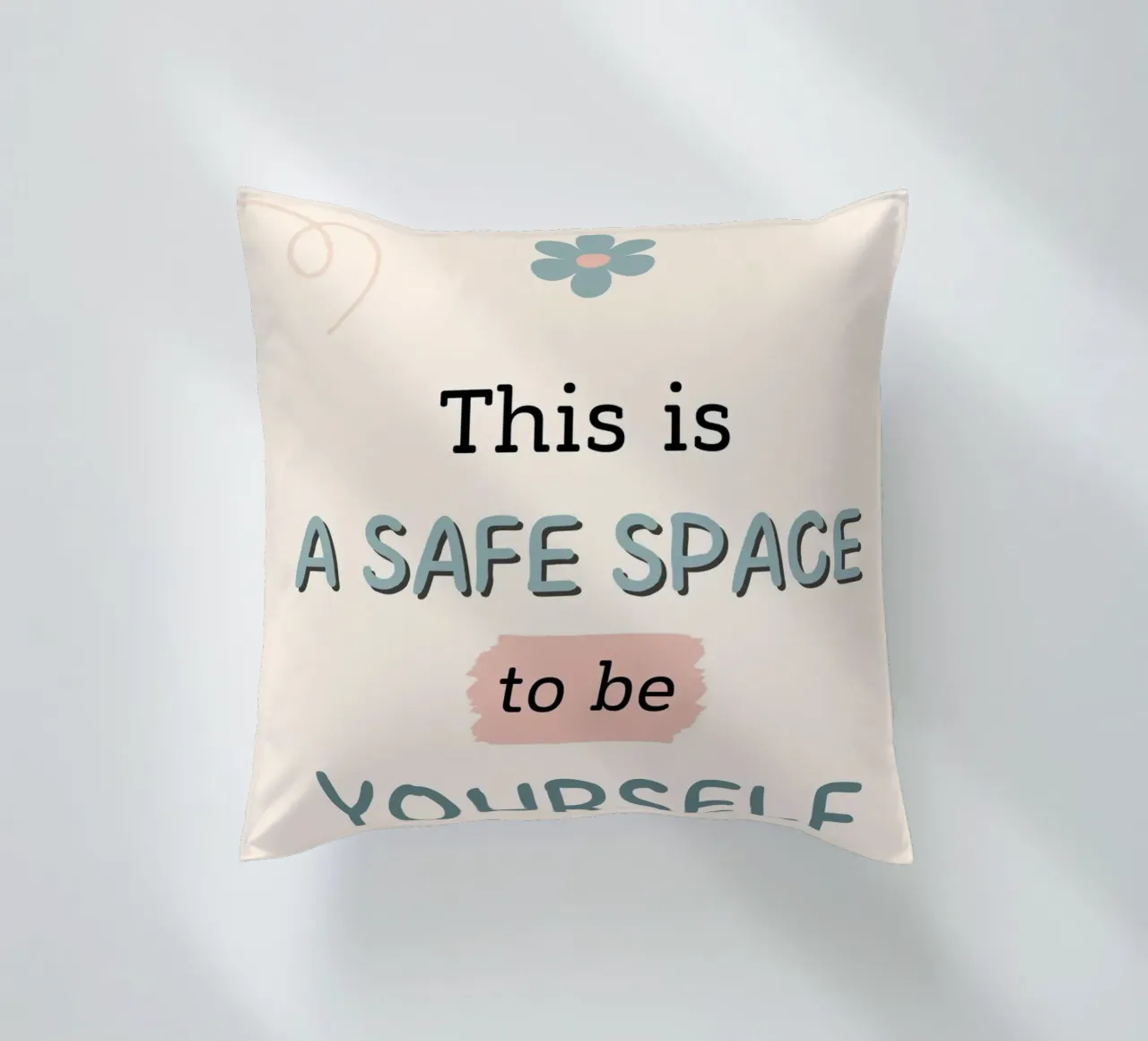 THIS IS A SAFE SPACE cuscino da ARTEVO