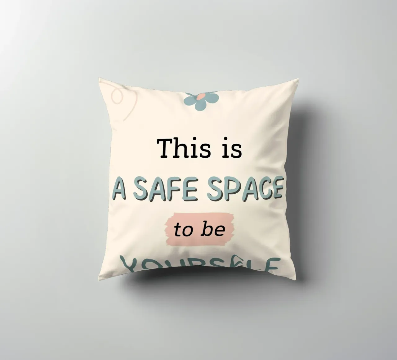 THIS IS A SAFE SPACE cuscino da ARTEVO