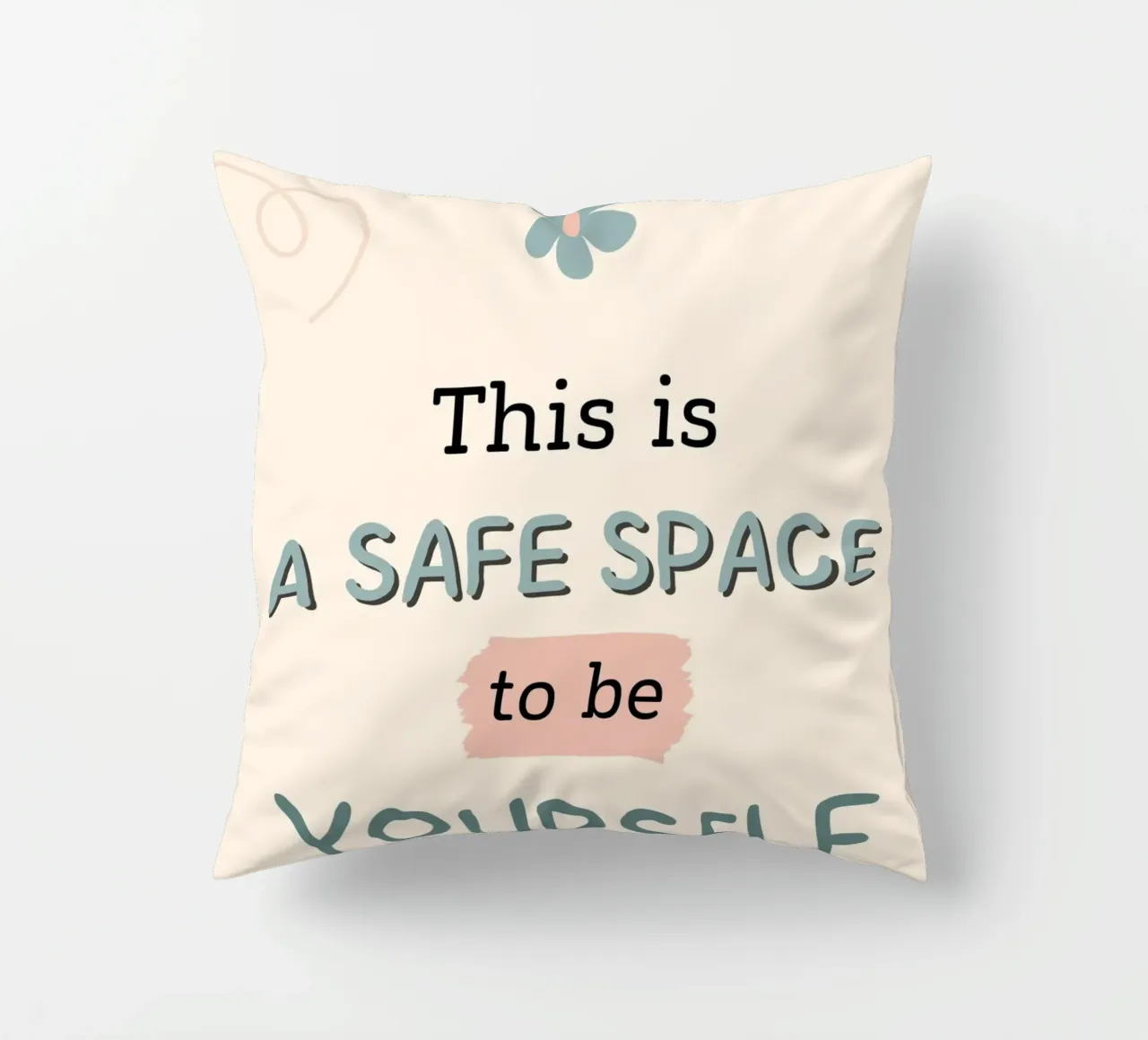 THIS IS A SAFE SPACE cuscino da ARTEVO