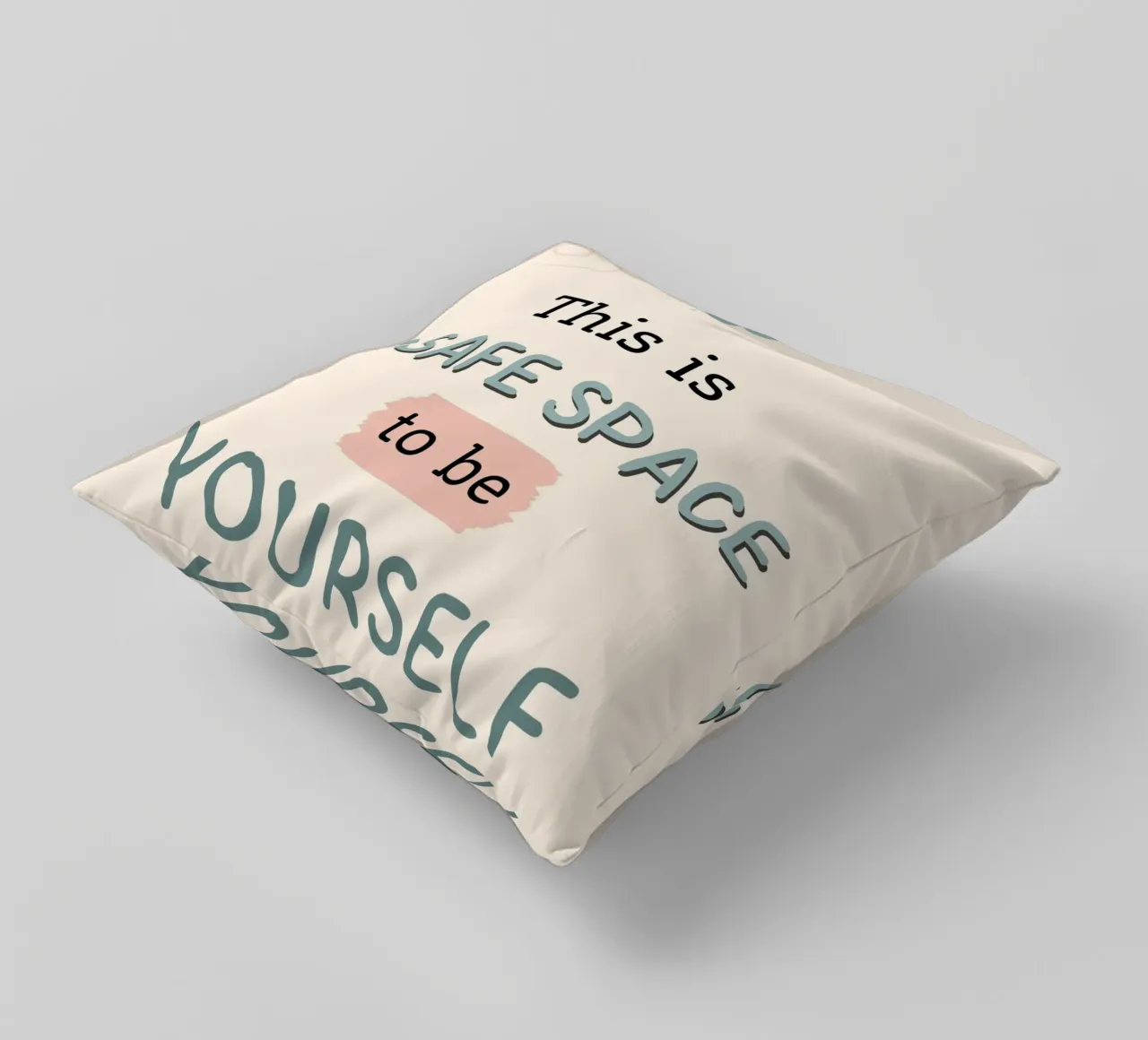 THIS IS A SAFE SPACE cuscino da ARTEVO