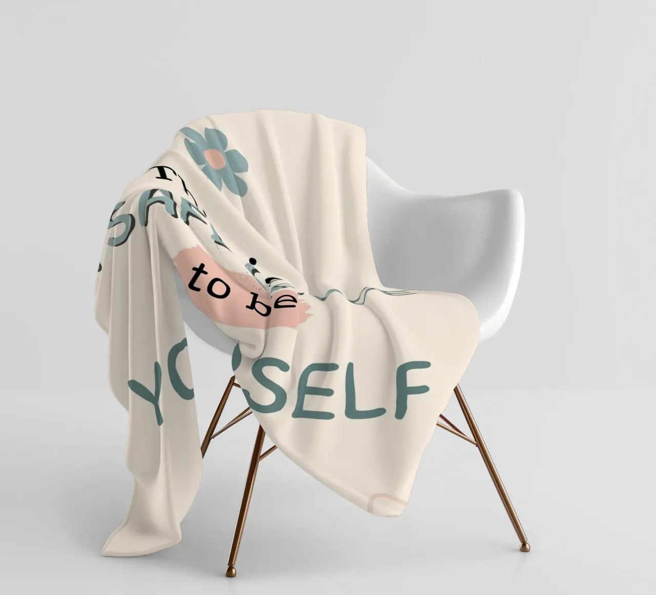 THIS IS A SAFE SPACE coperta in pile da ARTEVO