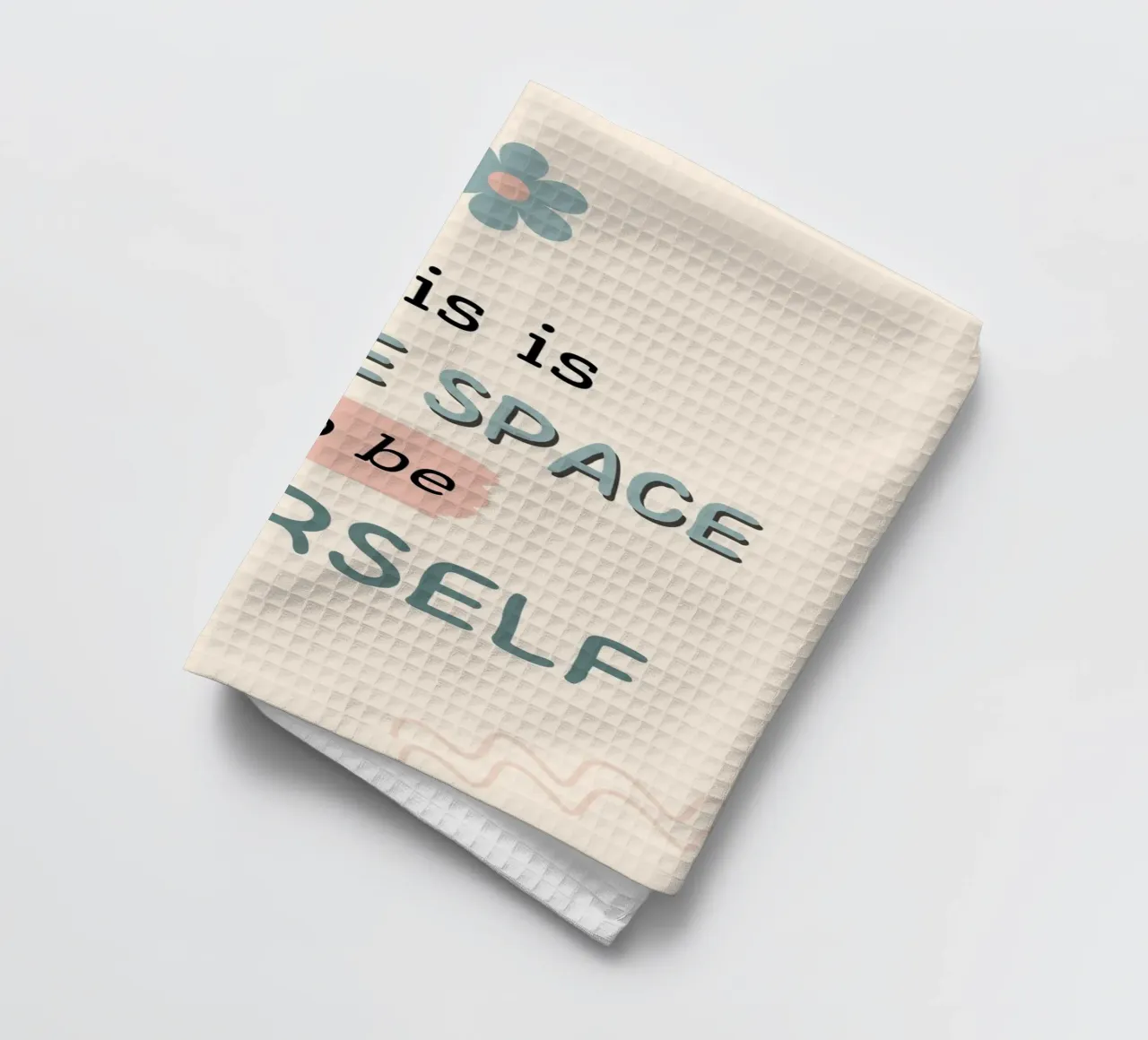 THIS IS A SAFE SPACE canovaccio da cucina da ARTEVO