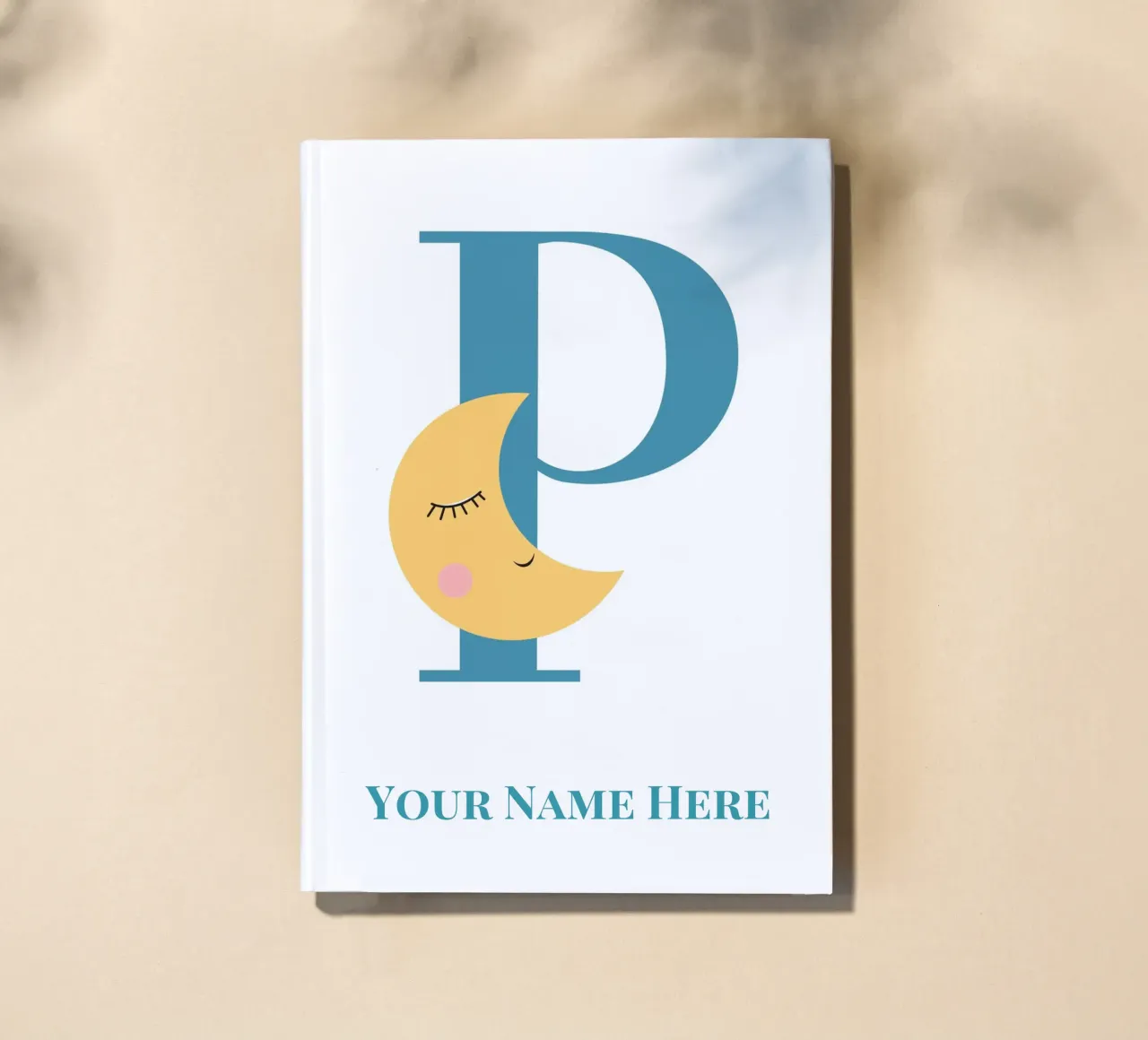 Buchstabe P, Personalisierter Namensdruck, Personalisierte Initiale Notizbuch von The Custom Letter