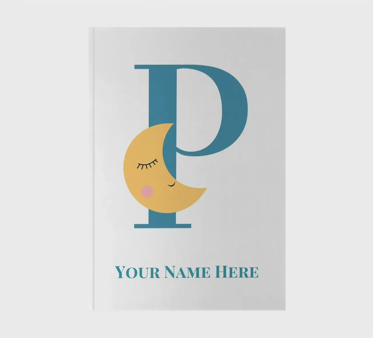 Buchstabe P, Personalisierter Namensdruck, Personalisierte Initiale Notizbuch von The Custom Letter