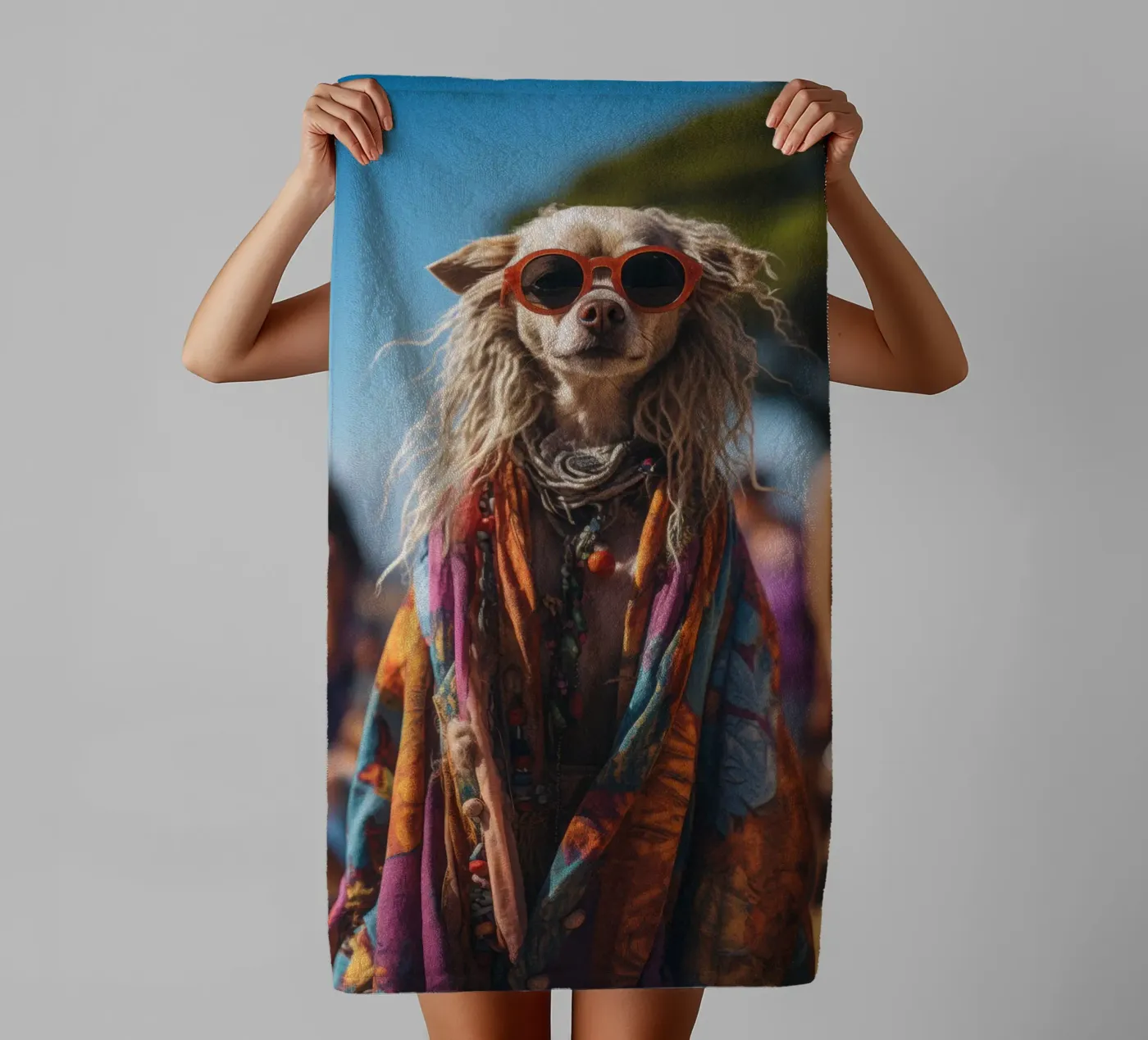 Léo badhanddoek van Affiches Chien Originales – Dogland
