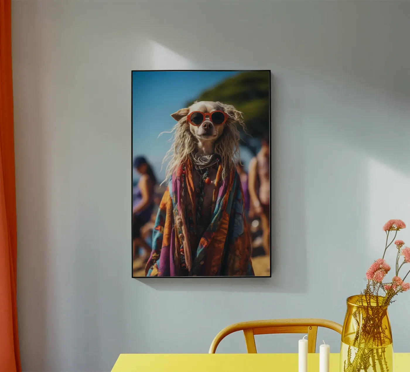 Léo acryl van Affiches Chien Originales – Dogland