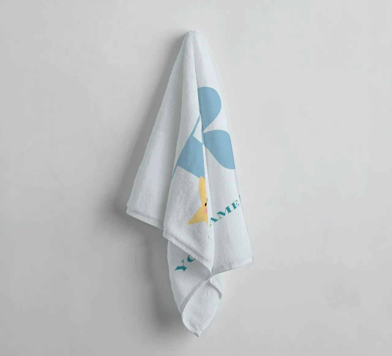 Letter R, Personalized Name Print, Personalized initial towel by The Custom Letter