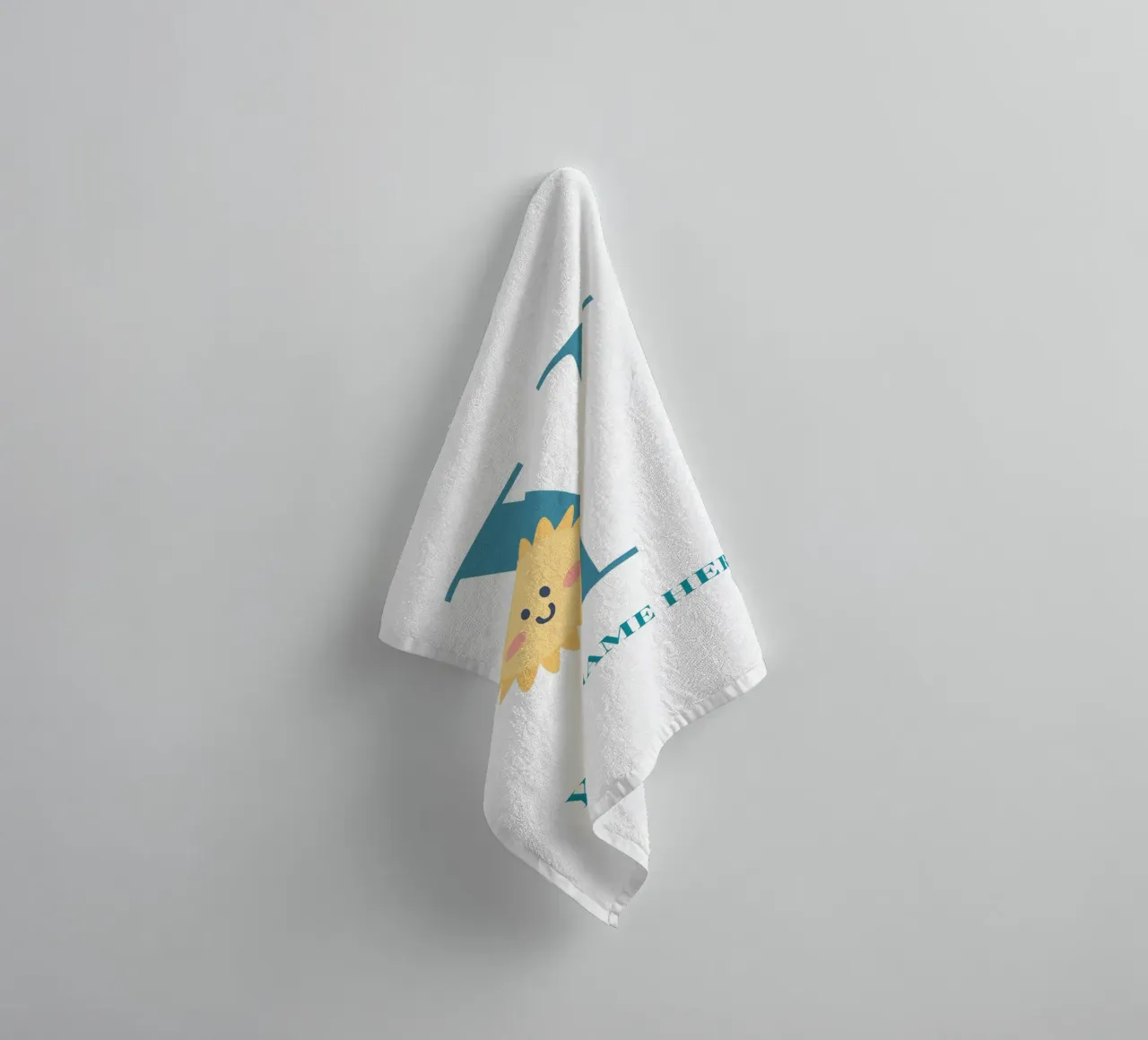 Letter Y, Personalized Name Print, Personalized initial towel by The Custom Letter