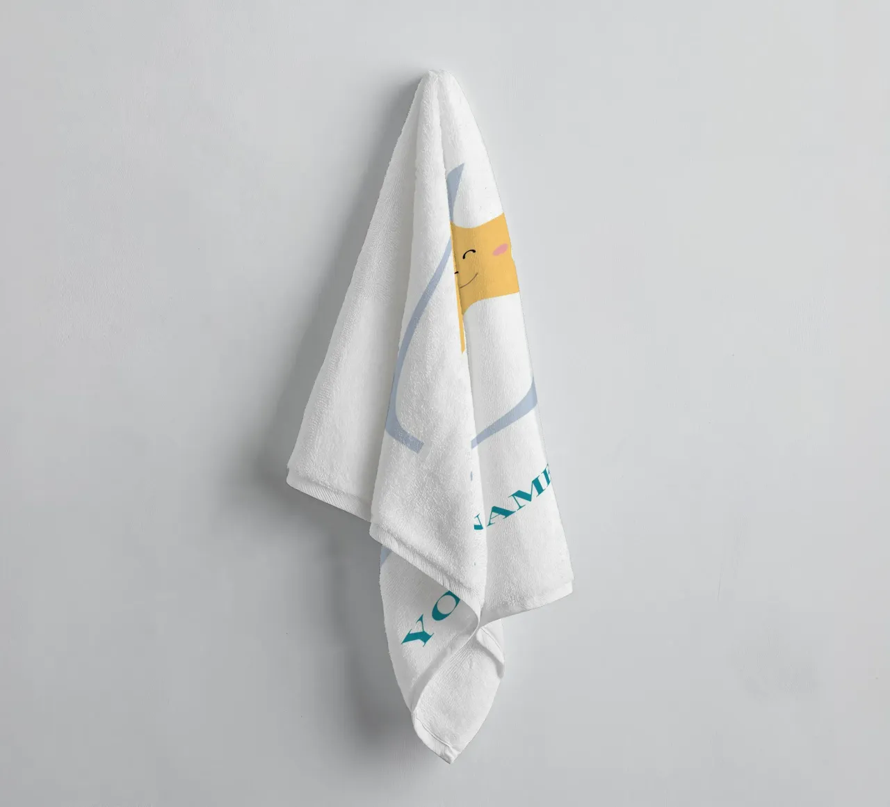 Letter Z, Personalized Name Print, Personalized initial towel by The Custom Letter