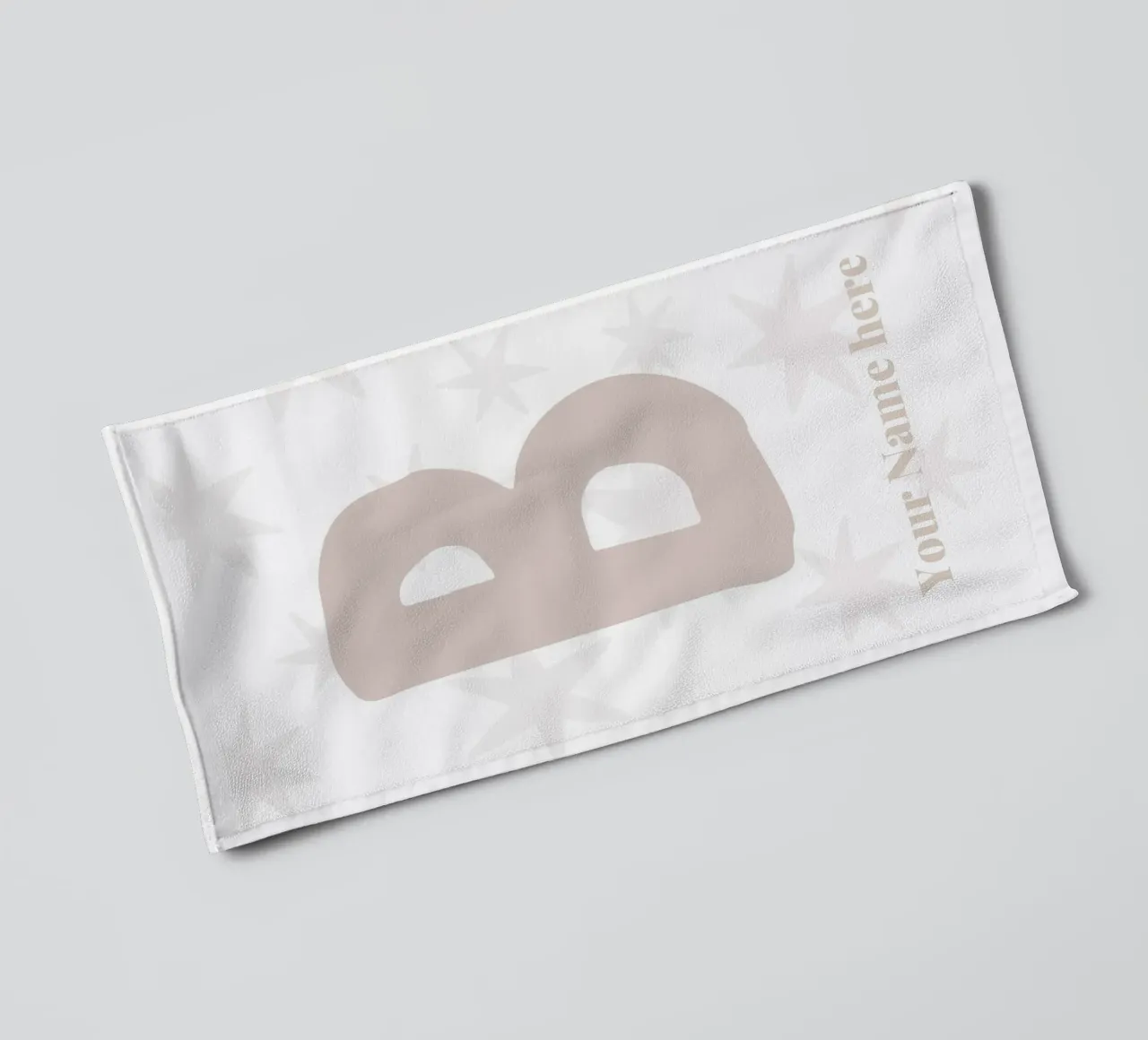 Letter B, Personalized Name Print, Personalized initial towel by The Custom Letter