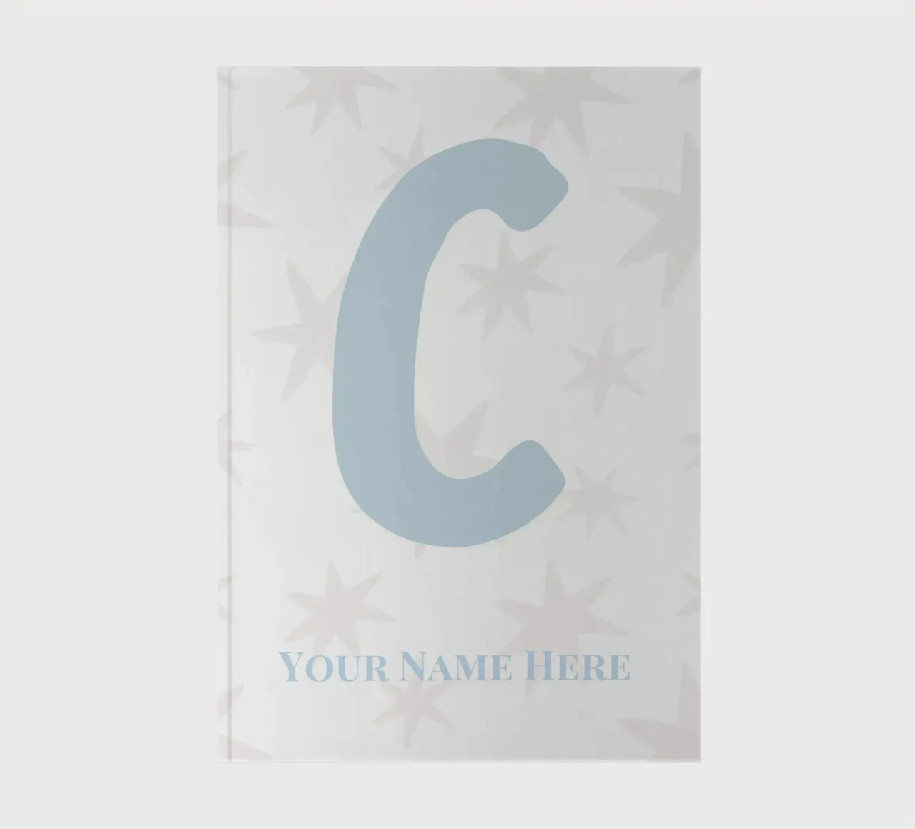 Letter C, Personalized Name Print, Personalized initial notebook by The Custom Letter