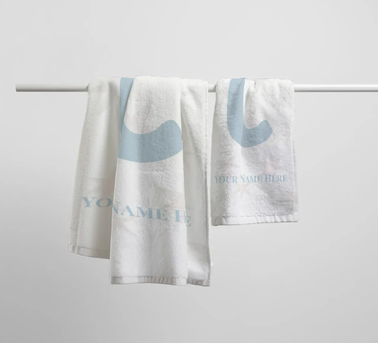 Letter C, Personalized Name Print, Personalized initial towel by The Custom Letter