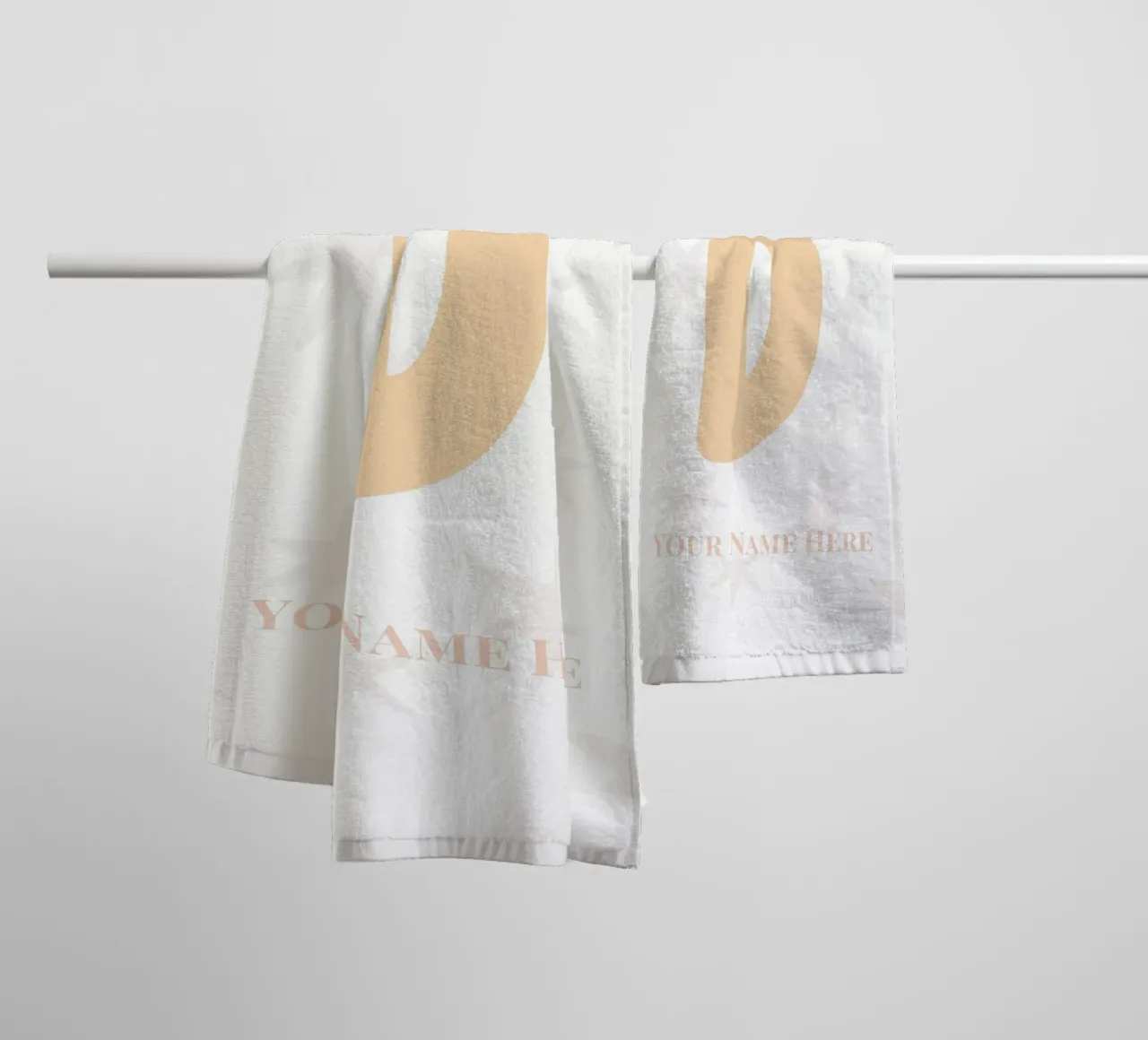 Letter D, Personalized Name Print, Personalized initial towel by The Custom Letter