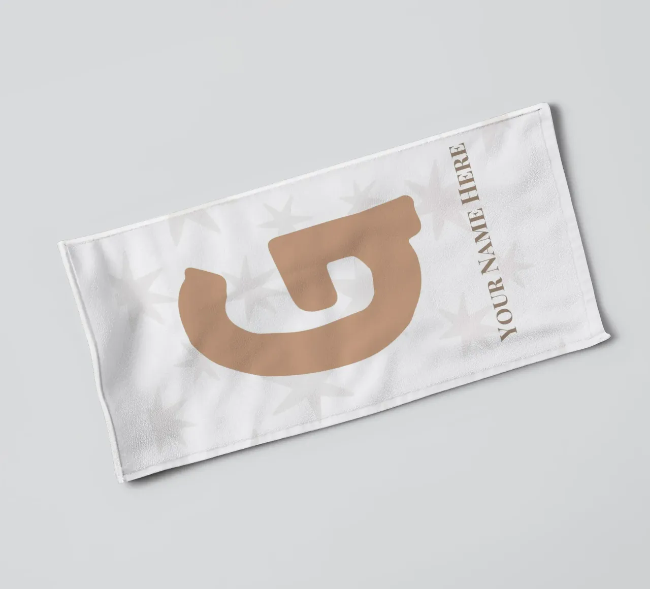 Letter G, Personalized Name Print, Personalized initial towel by The Custom Letter