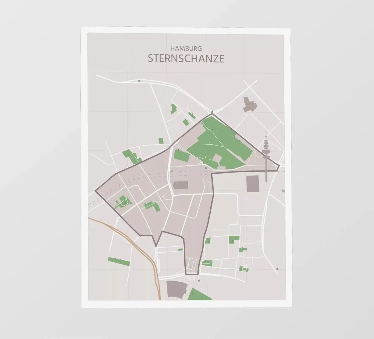 Amburgo Sternschanze telo in pvc da janamossmann