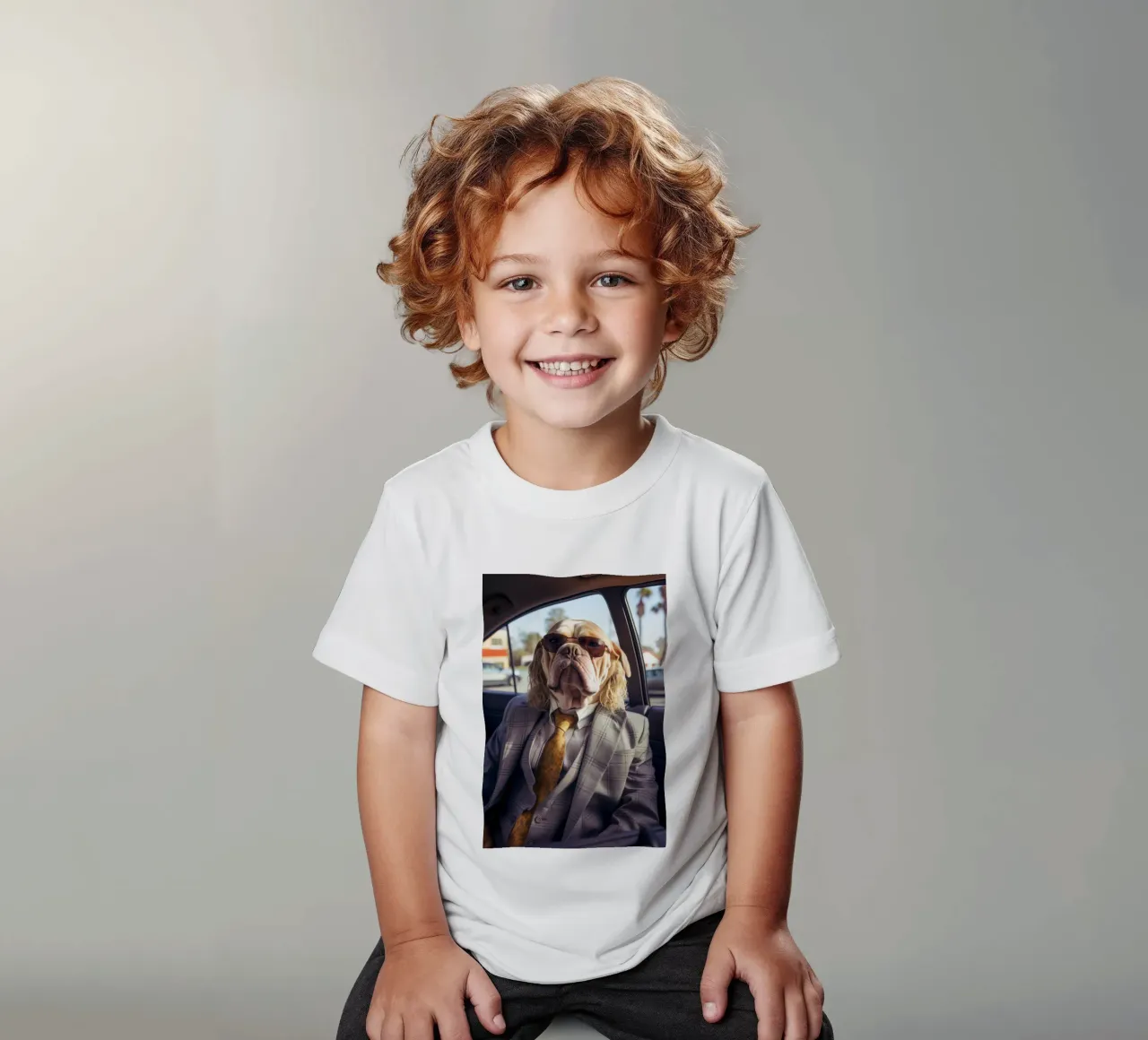 Jake t-shirt bambini da Affiches Chien Originales – Dogland